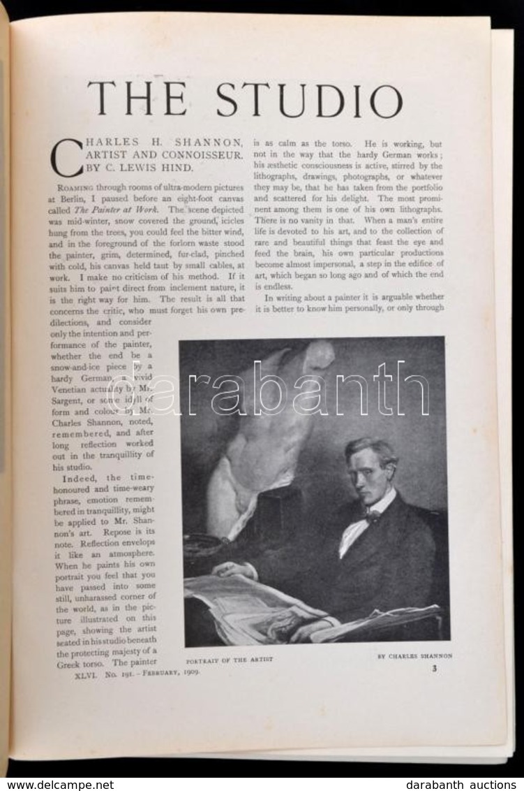 1909 The Studio An Illustrated Magazine- Of Fine & Applied Art. 1909., Nem Teljes, Hiányos évfolyamának Töredékes Számai - Ohne Zuordnung