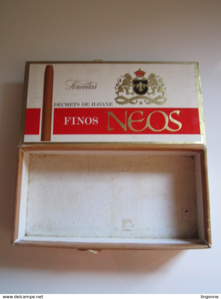 Boîte à Cigares Bois "Senoritas Finos Neos" Dechets De Havane 18 X 9 Cm - Boxes