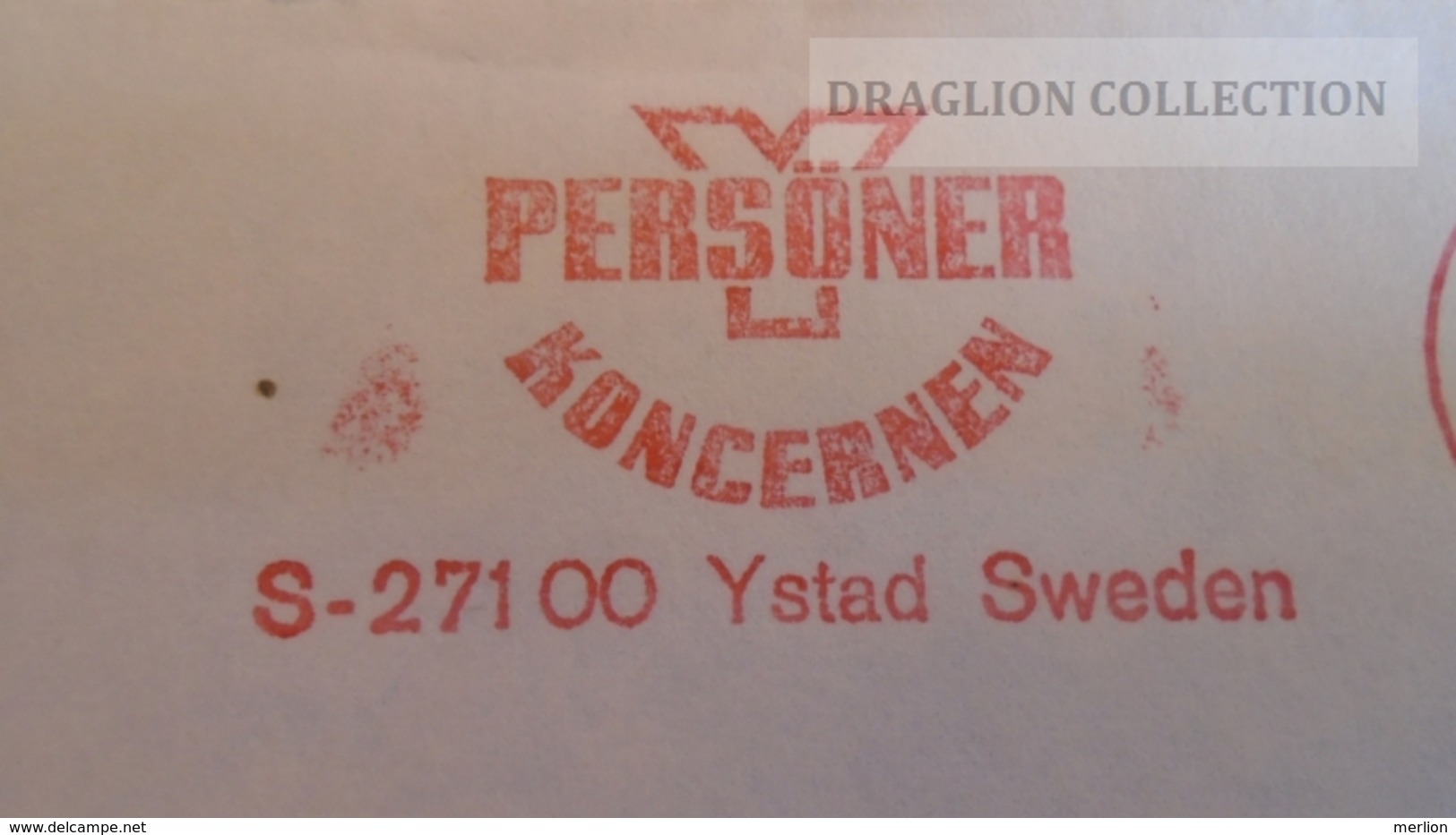 D165979 Sweden Sverige  -EMA- Freistempel -METER STAMP- Persöner Koncernen - YSTAD  1971 - Automatenmarken [ATM]