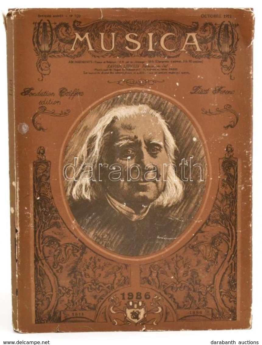 Liszt. A Musica C. Francia Folyóirat 1911. Októberi Számának Hasonmás Kiadása Liszt Ferenc Születésének 175 és Halálának - Ohne Zuordnung