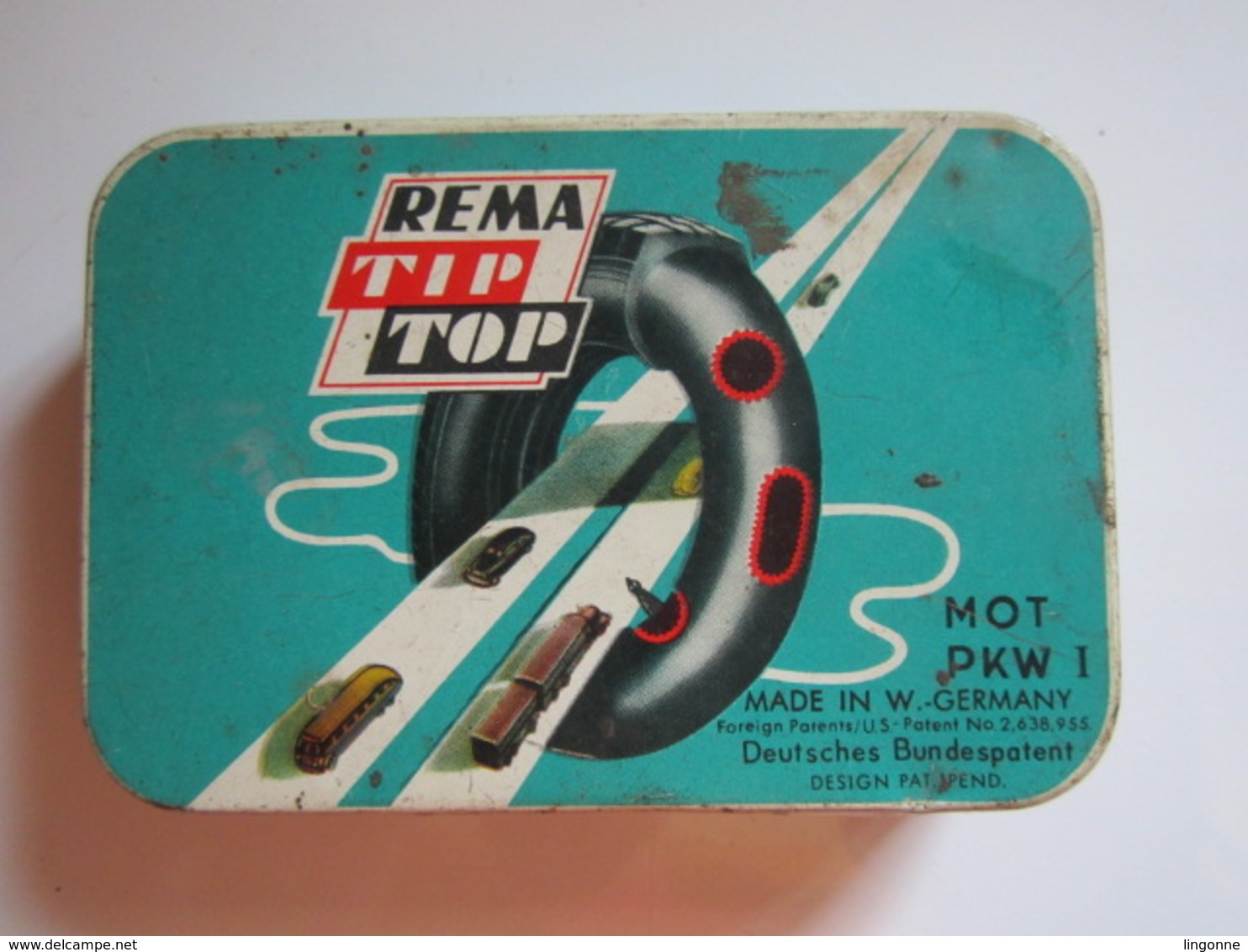 Ancienne Boite REMA TIP TOP VULCANIZE (écrite Sur Coté) - Boîtes