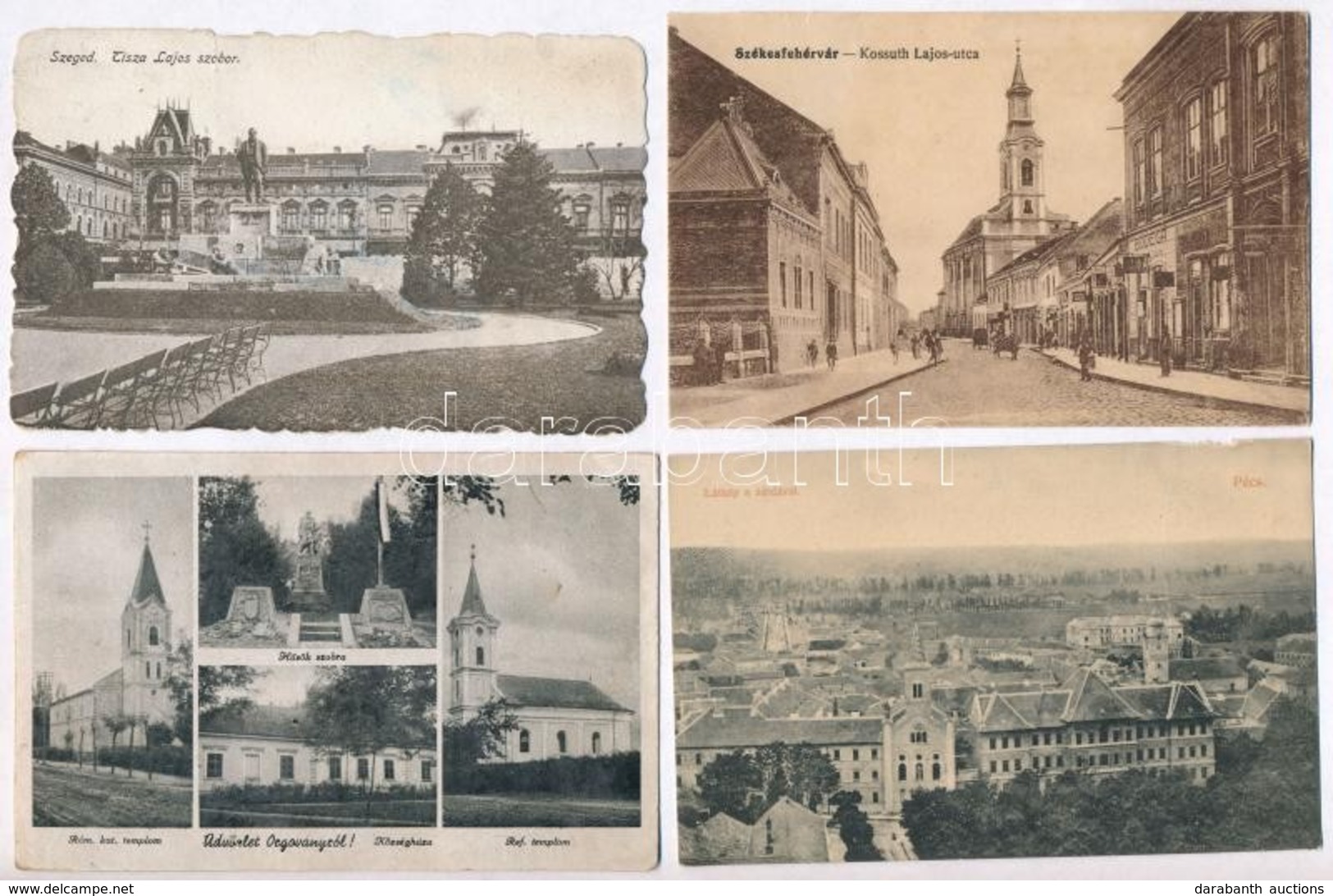 ** * 60 Db RÉGI Magyar Városképes Lap / 60 Pre-1945 Hungarian Town-view Postcards - Unclassified