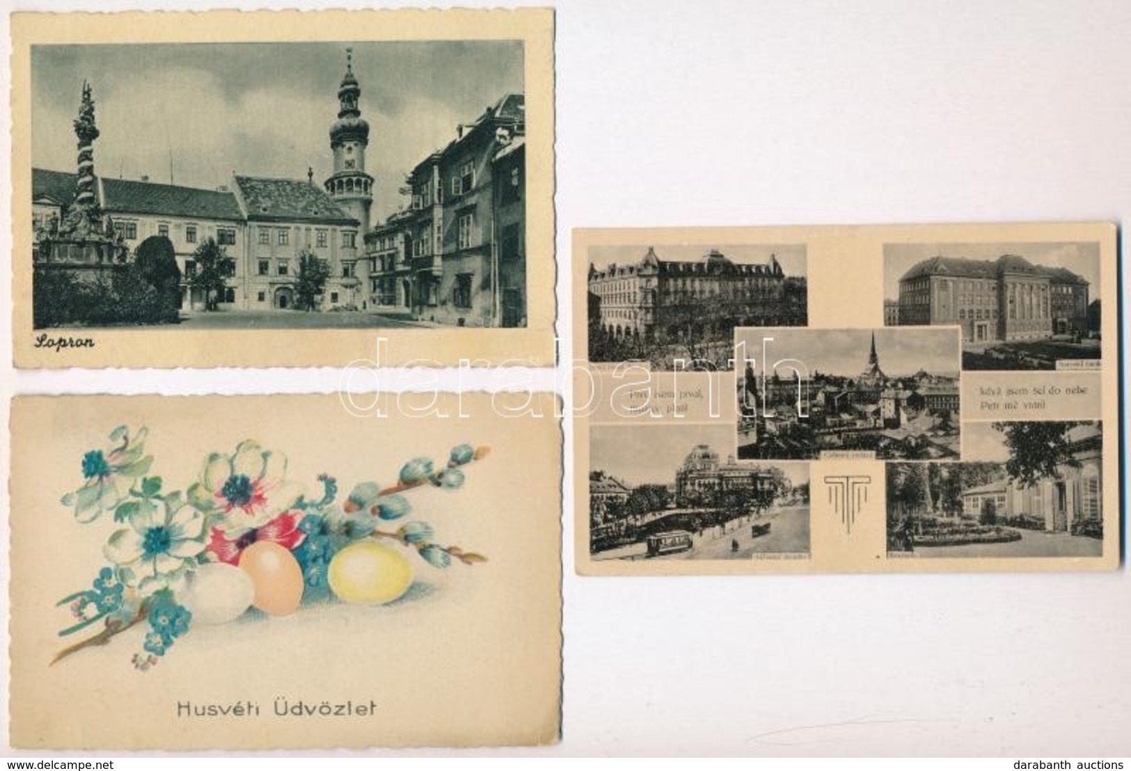 ** * 49 Db Főleg RÉGI Képeslap, Külföldi Városok, Sok Motívum. Vegyes Minőség / 49 Mostly Pre-1945 Postcards, European T - Ohne Zuordnung