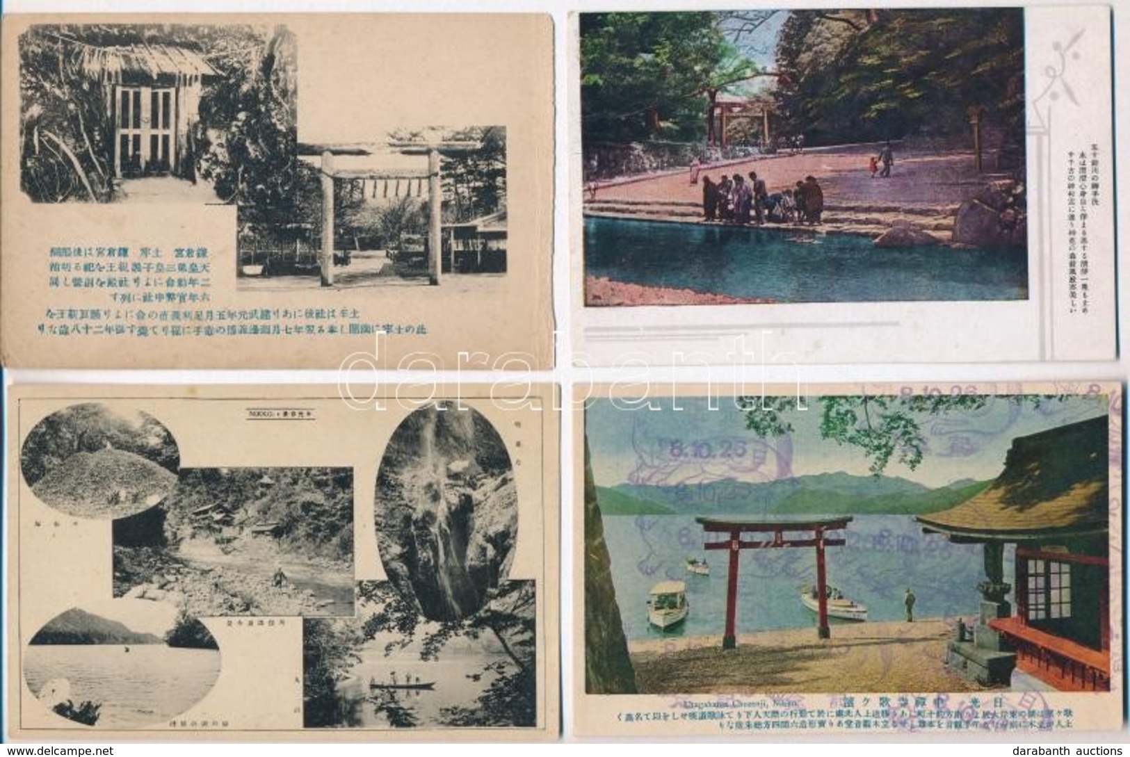 ** 24 Db RÉGI Japán Városképes Lap / 24 Pre-1945 Japanese Town-view Postcards - Ohne Zuordnung