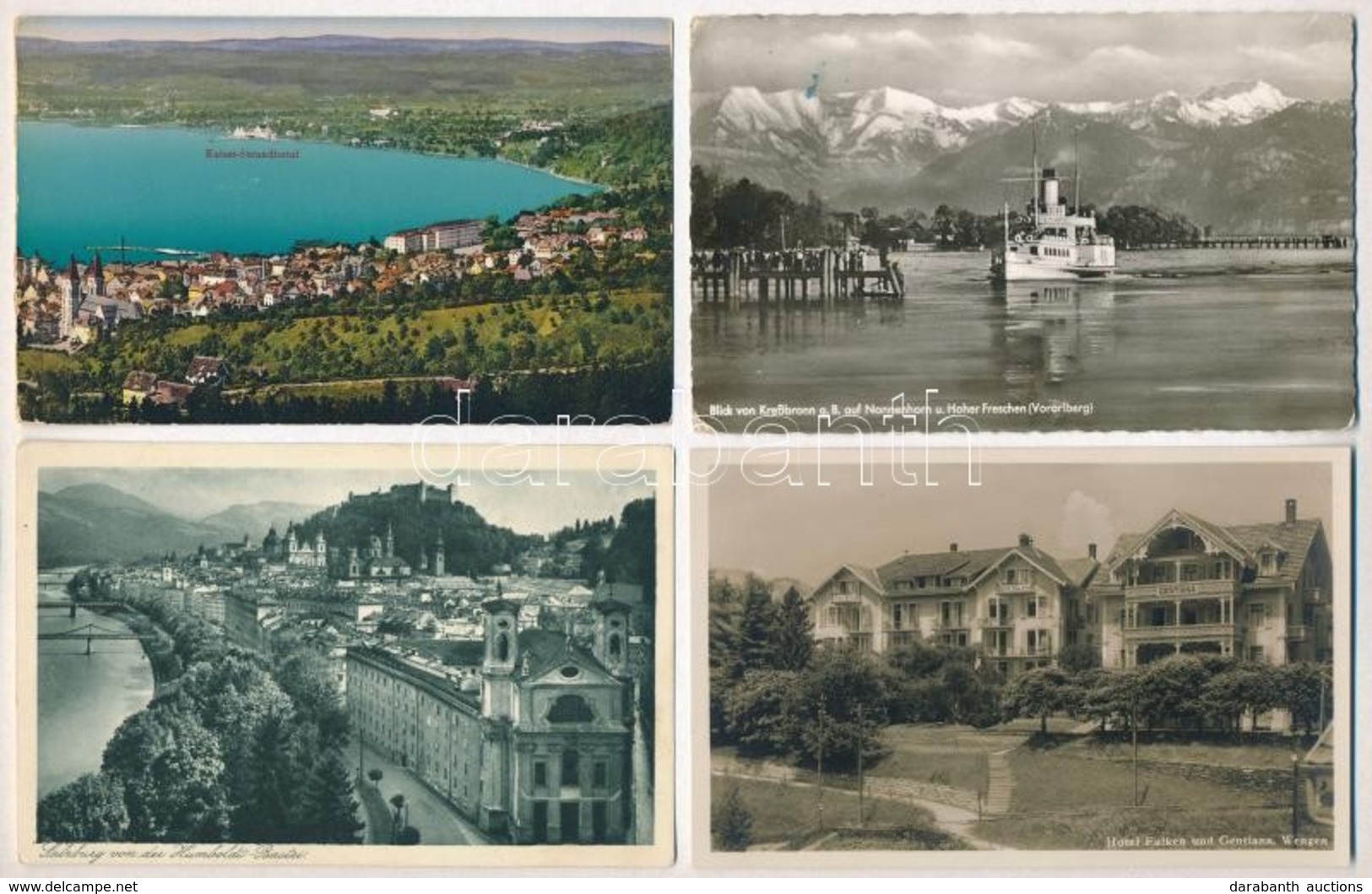 ** * 7 Db RÉGI Osztrák Városképes Lap / 7 Pre-1945 Austrian Town-view Postcards - Ohne Zuordnung