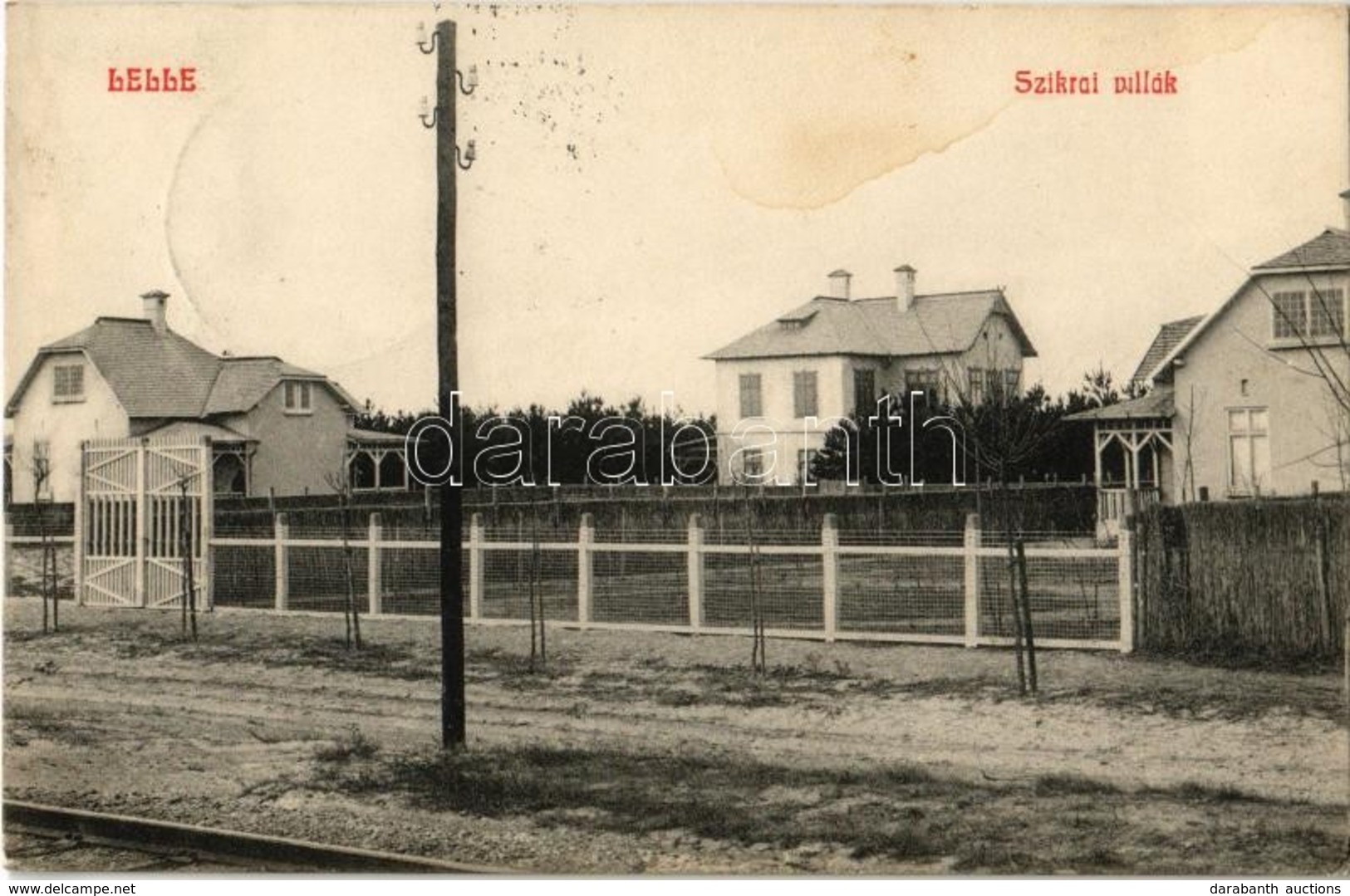 T2/T3 1909 Balatonlelle, Szikrai Villák. Steiner László 469.  (fl) - Unclassified