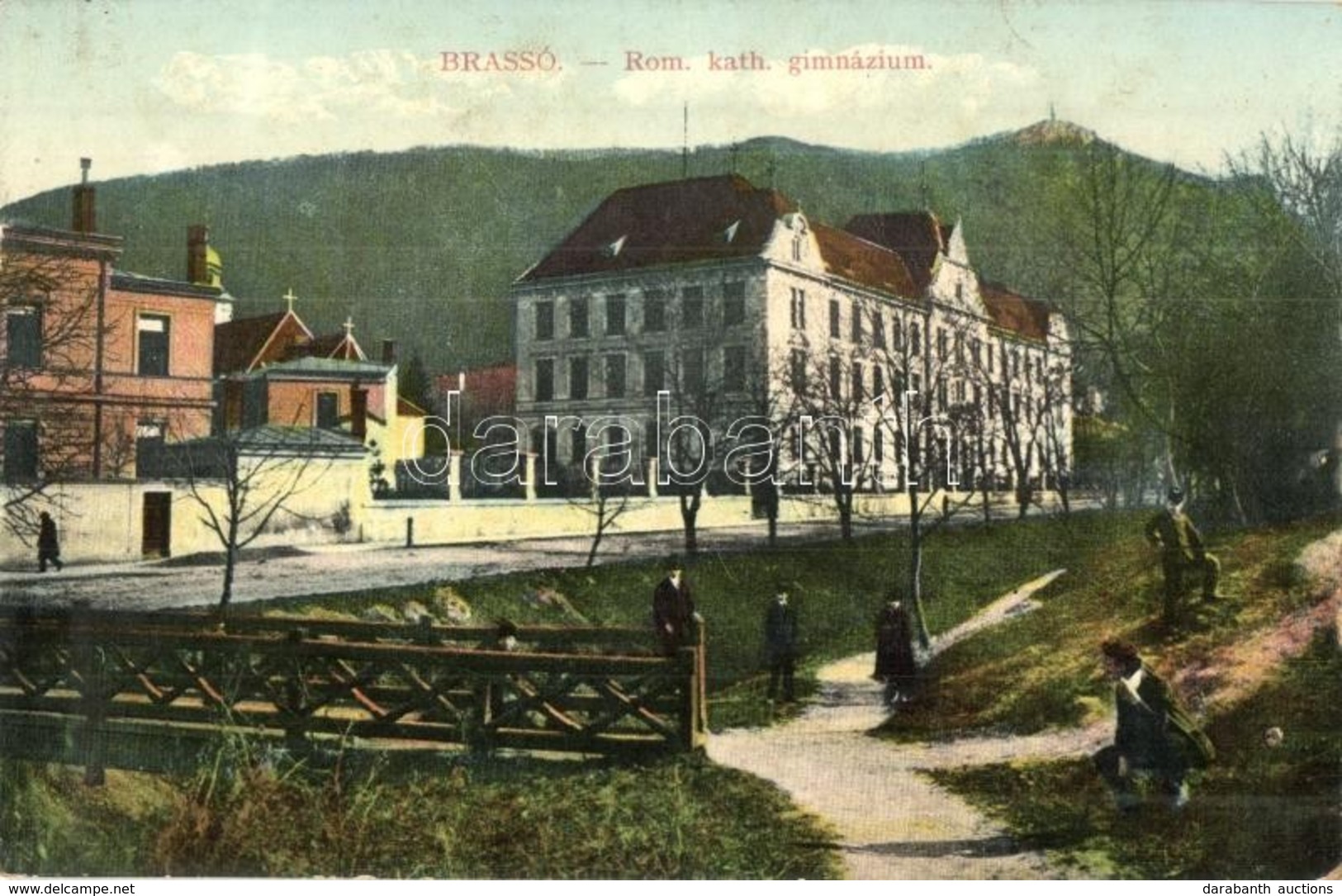 T4 Brassó, Kronstadt, Brasov; Római Katolikus Főgimnázium / Grammar School (lyuk / Pinhole) - Ohne Zuordnung