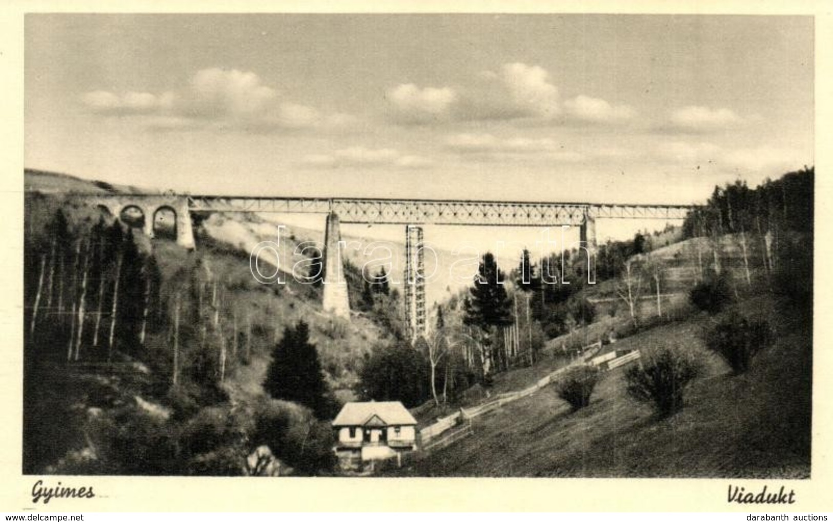 ** T1/T2 Gyimes, Ghimes; Viadukt. Foto Seiwarth Felvétele / Railway Viaduct - Zonder Classificatie