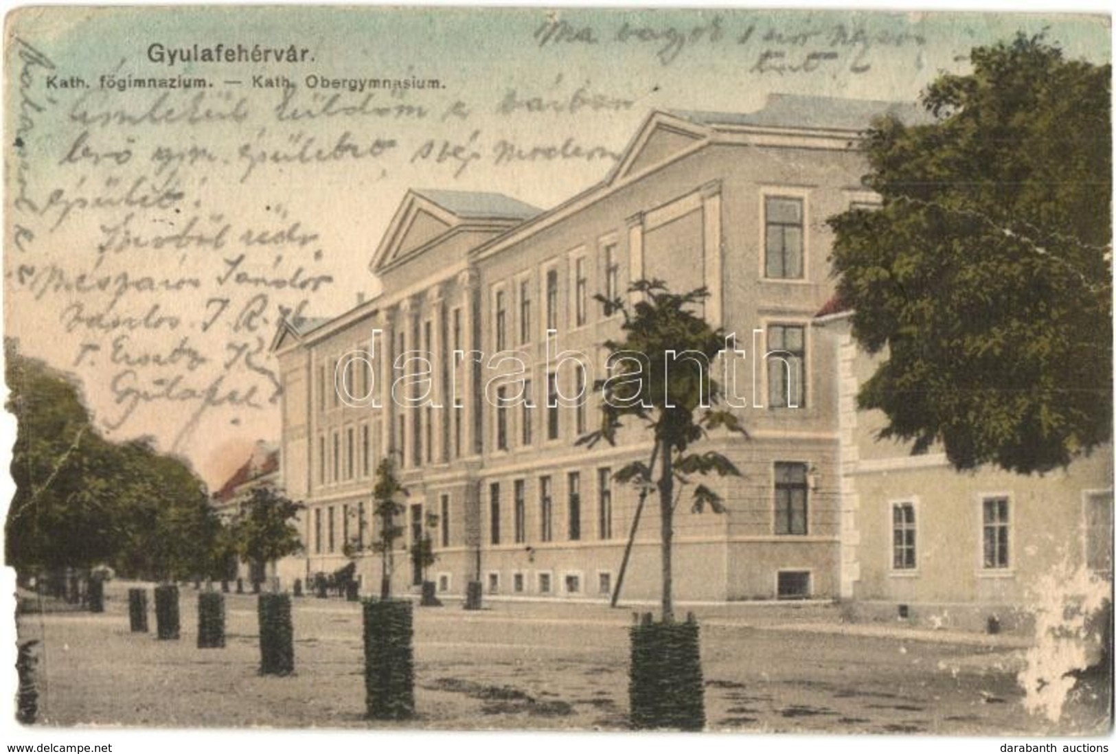 T4 Gyulafehérvár, Karlsburg, Alba Iulia; Katolikus Főgimnázium / Catholic Grammar School (b) - Ohne Zuordnung