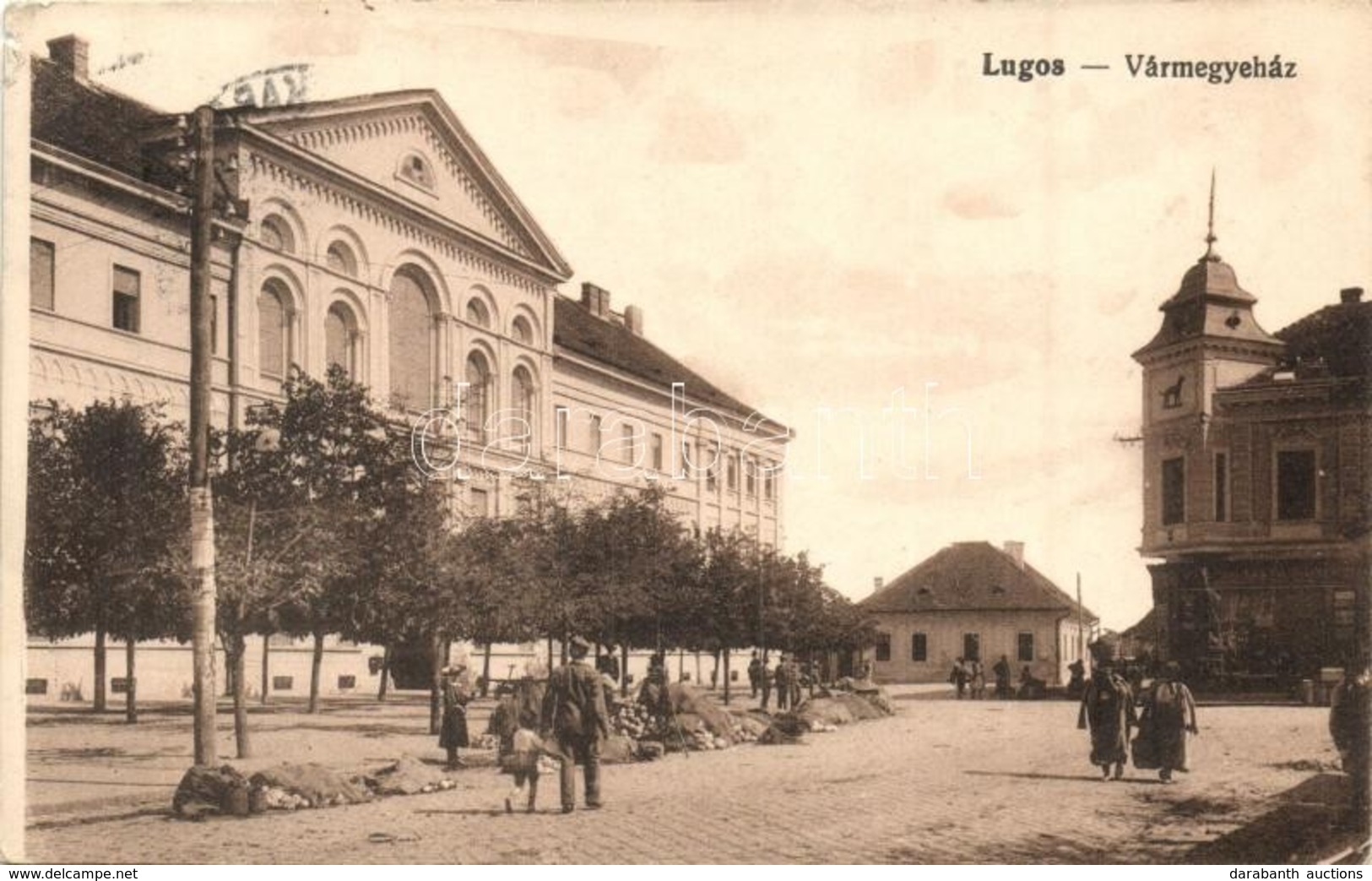 T3/T4 Lugos, Lugoj; Vármegyeház, Piac / County Hall, Market - Ohne Zuordnung