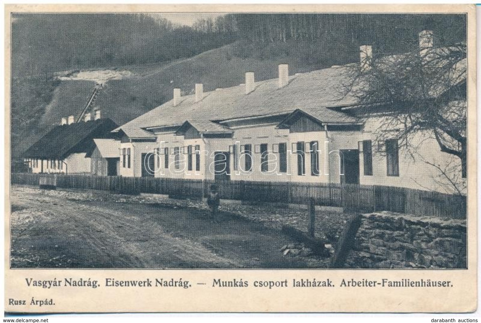 T3 1912 Nadrág, Nadrag, Steinacker; Eisenwerk Nadrág, Arbeiter-Familienhäuser / Vasgyár, Munkás Csoport Lakházak. Kiadja - Ohne Zuordnung