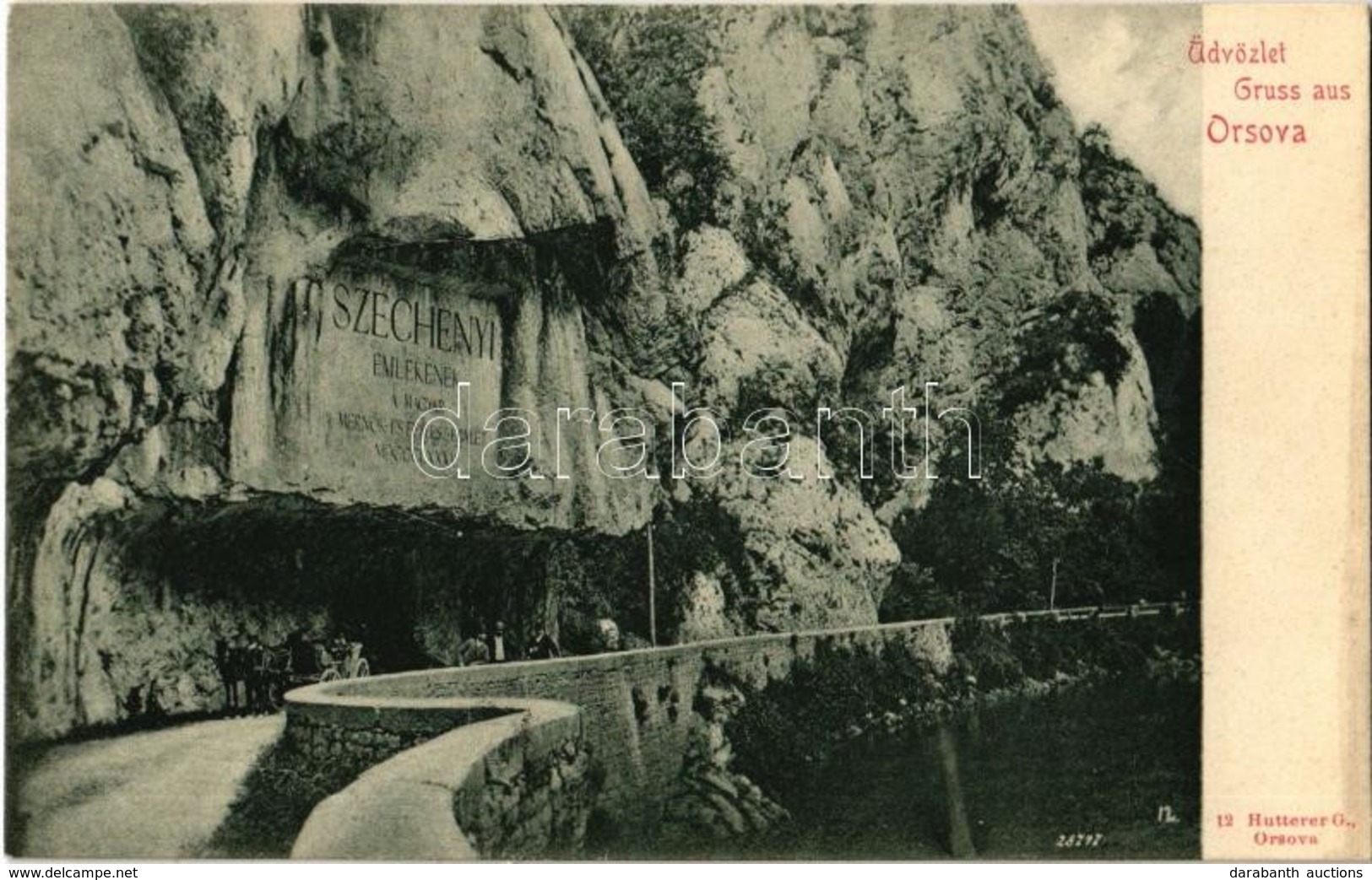 ** T1/T2 Orsova, Kazán-szoros, Széchenyi Emléktábla / Gorge, Memorial - Ohne Zuordnung