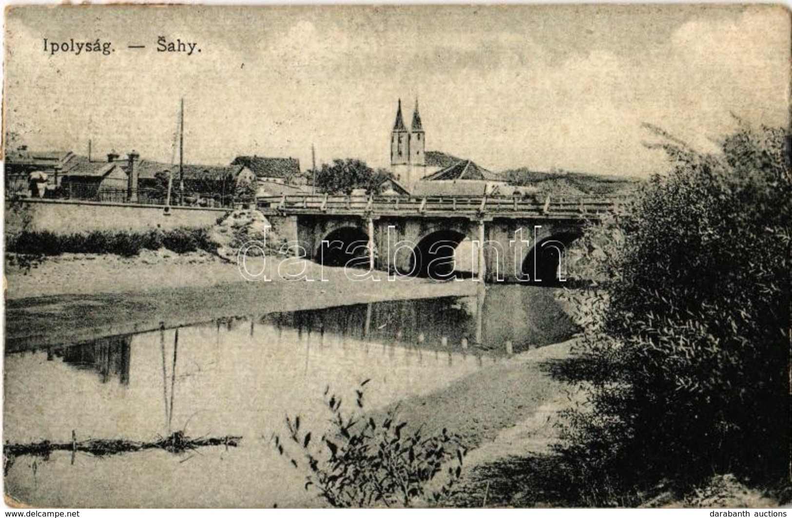 T2/T3 1938 Ipolyság, Sahy; Híd, Templom. Kiadja Neumann / Bridge, Church (EK) - Ohne Zuordnung