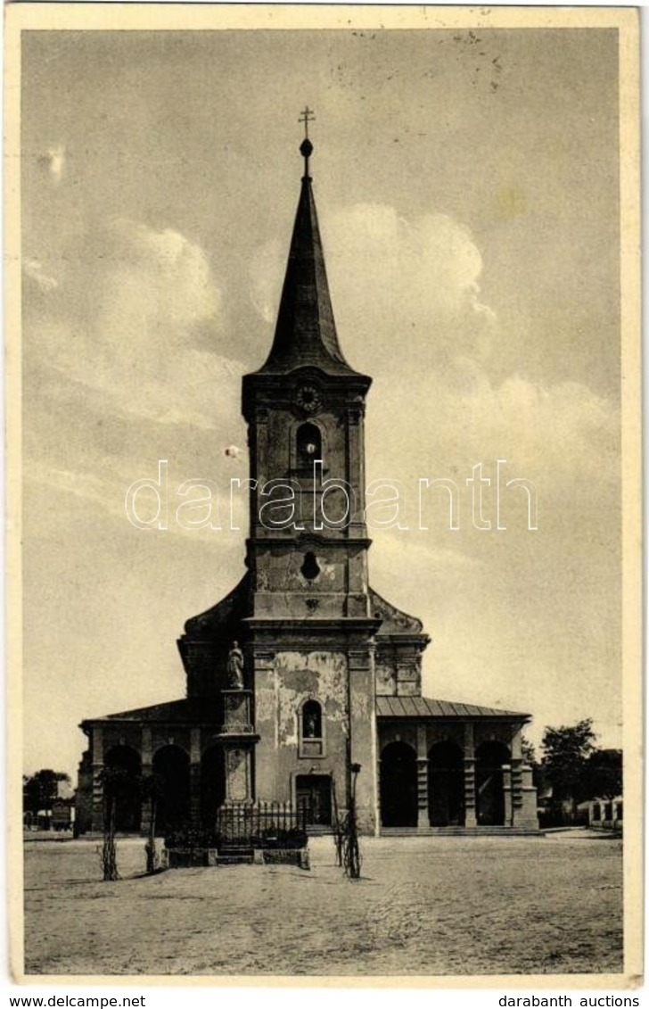 T3 1940 Kürt, Strekov; Rím. Kat. Kostol / Római Katolikus Templom. Kiadja A Fogyasztási Szövetkezet / Catholic Church (a - Ohne Zuordnung