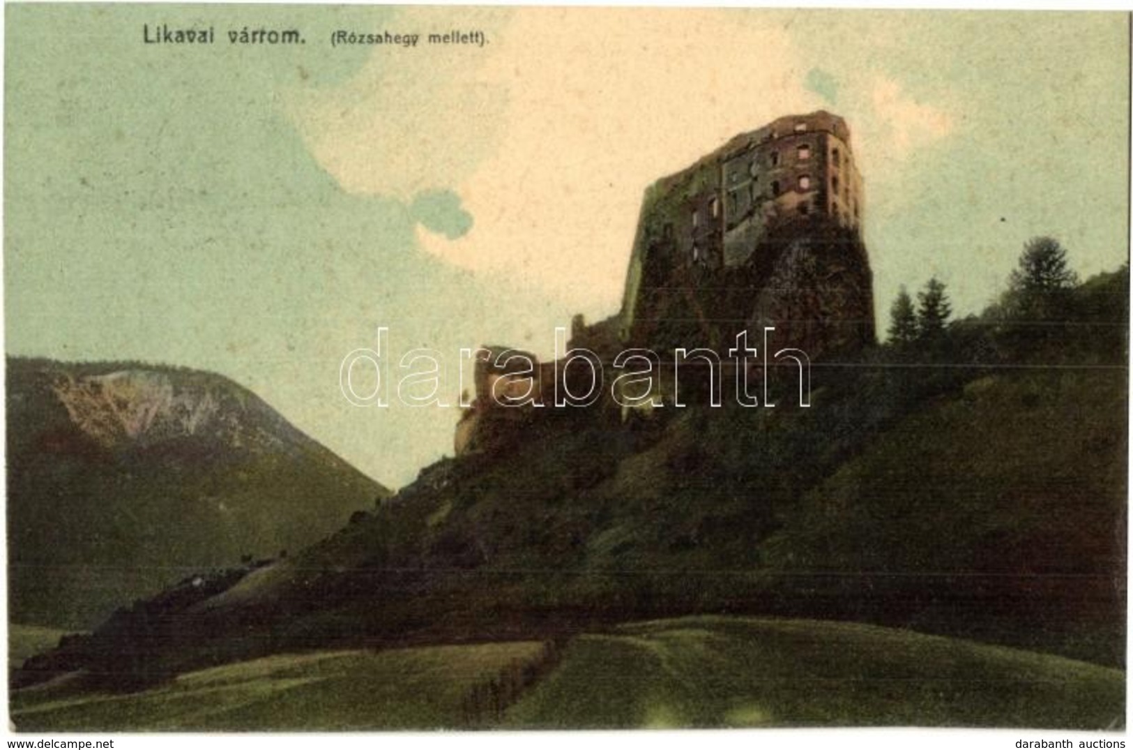 T2 1906 Likavka, Likava (Rózsahegy, Ruzomberok); Várrom, Vozárik J.L. Kiadása / Likavsky Zámok / Castle Ruins - Ohne Zuordnung