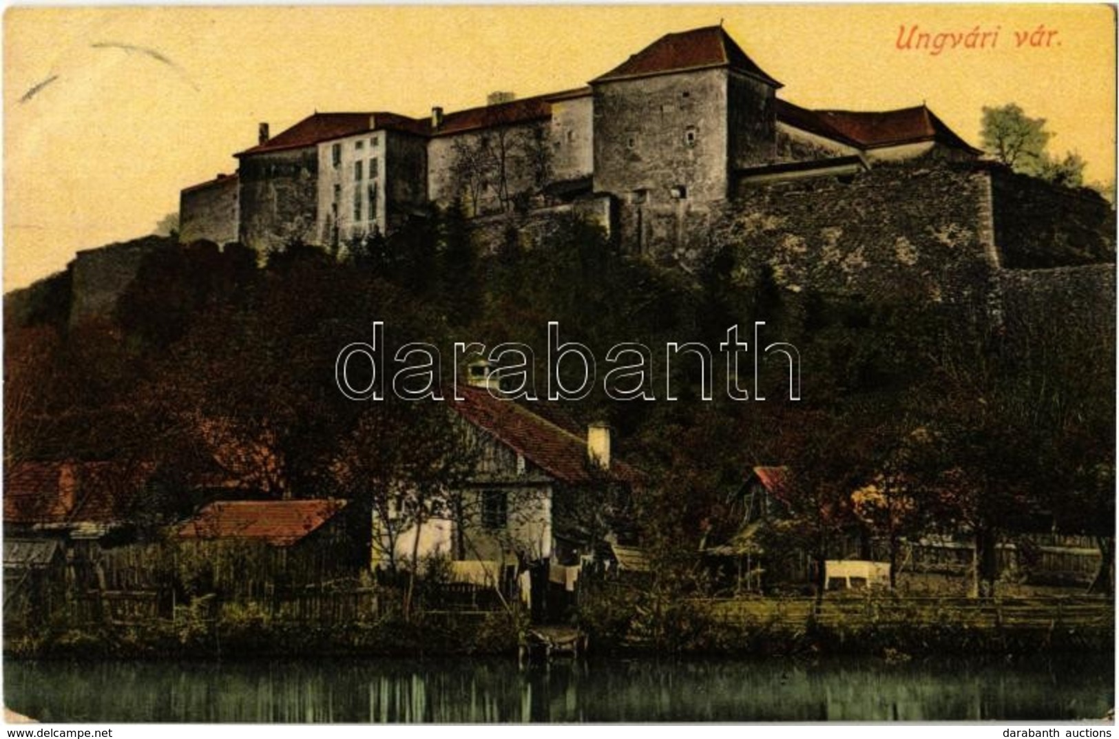 T2 1910 Ungvár, Uzshorod, Uzhorod; Vár, Ung Folyópart / Castle, Uzh Riverside - Ohne Zuordnung