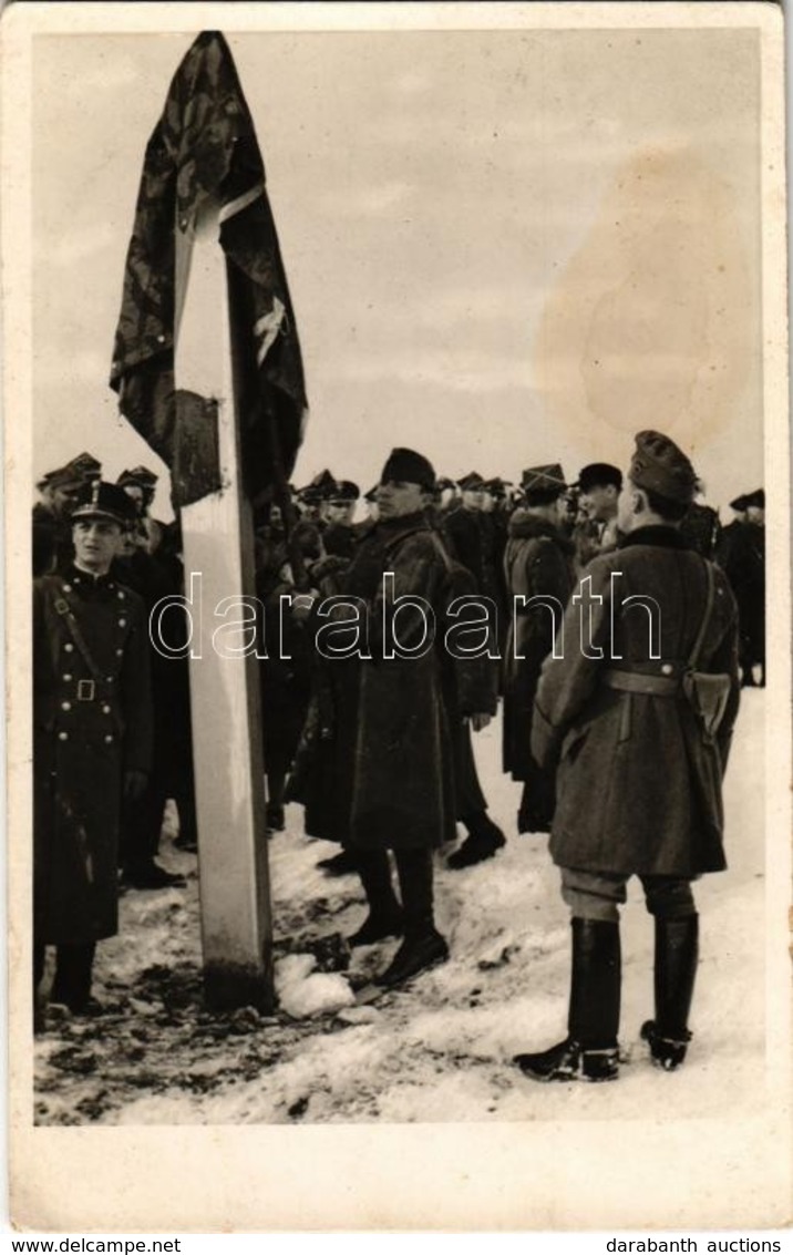 ** T2/T3 1939 Uzsok, Uzok, Uzhok; Magyar-Lengyel Baráti Találkozás A Visszafoglalt Ezeréves Határon / Hungarian-Polish M - Ohne Zuordnung