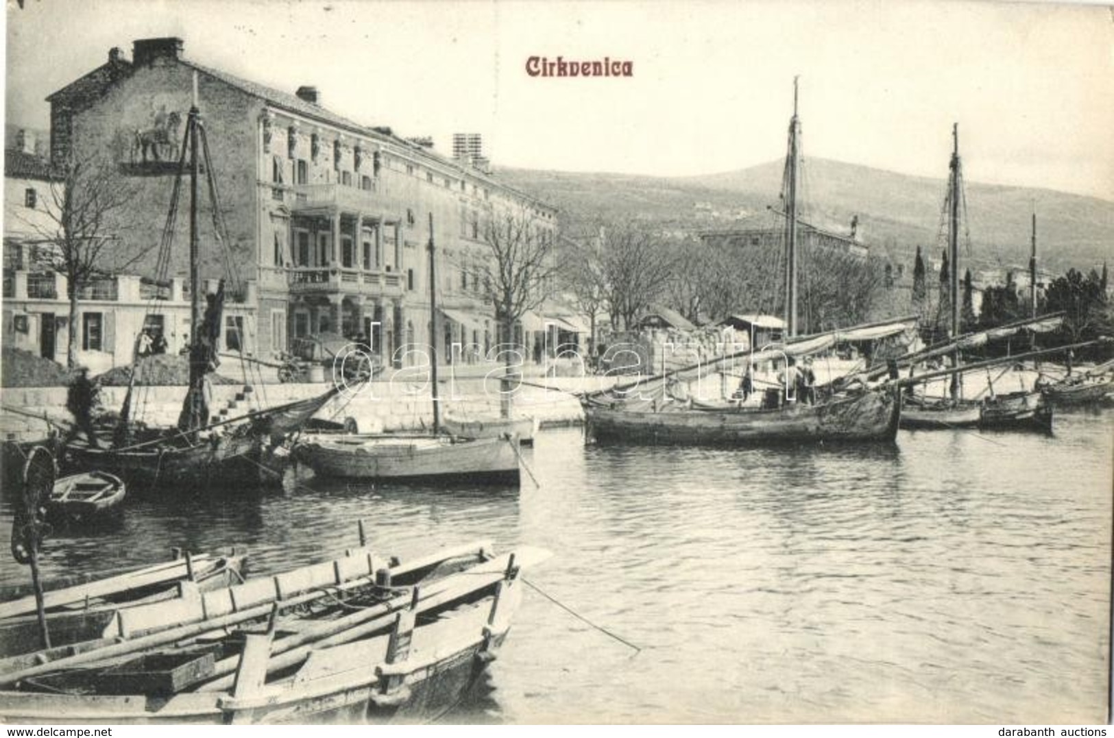T2 1910 Crikvenica, Cirkvenica; Port View With Sailing Ships - Zonder Classificatie