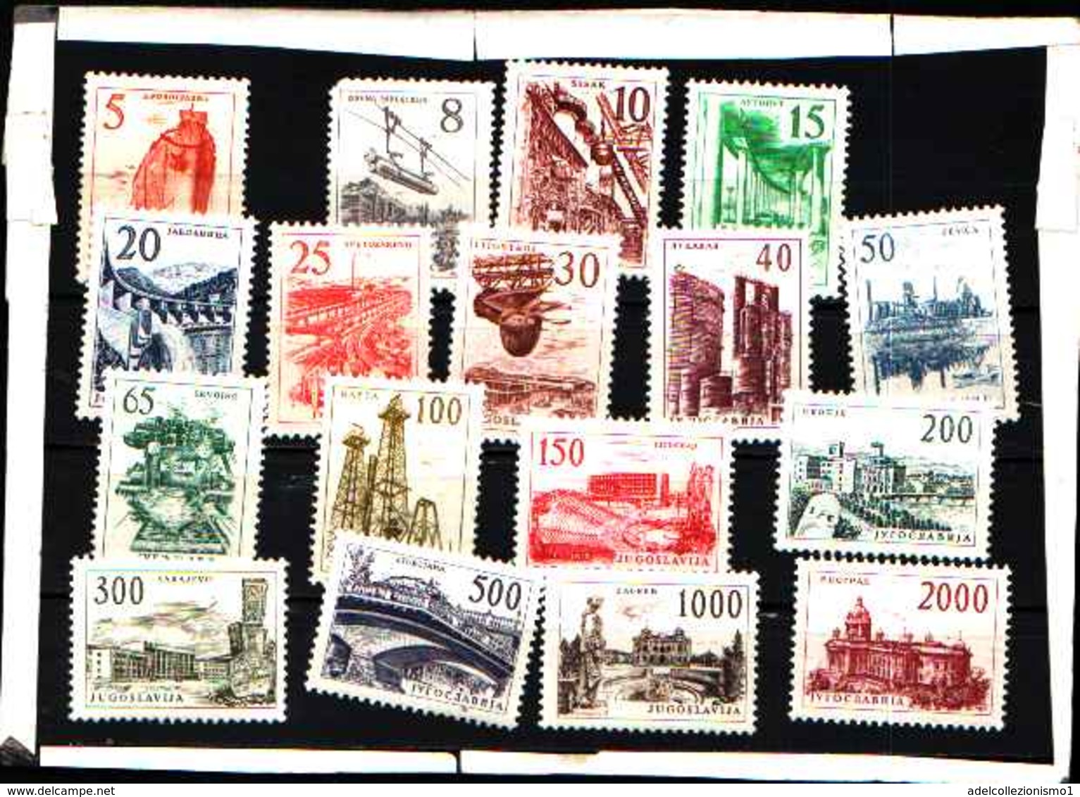 5949BIS )  JUGOSLAVIA-1961-62: Serie ORDINARIA INDUSTRIA E COSTRUZIONI-MNH** - Collections, Lots & Series