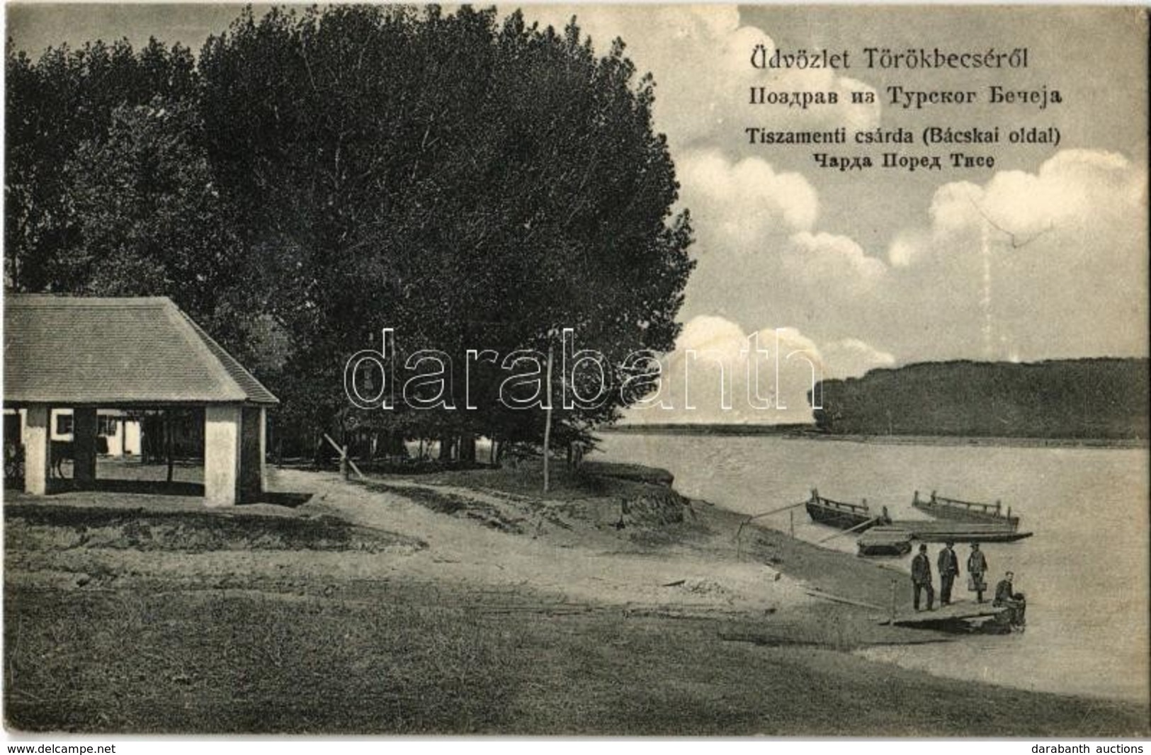 T2/T3 1912 Törökbecse, Újbecse, Novi Becej; Tiszamenti Csárda (Bácskai Oldal). Wukow Const. Fényképész Felvétele és Kiad - Ohne Zuordnung