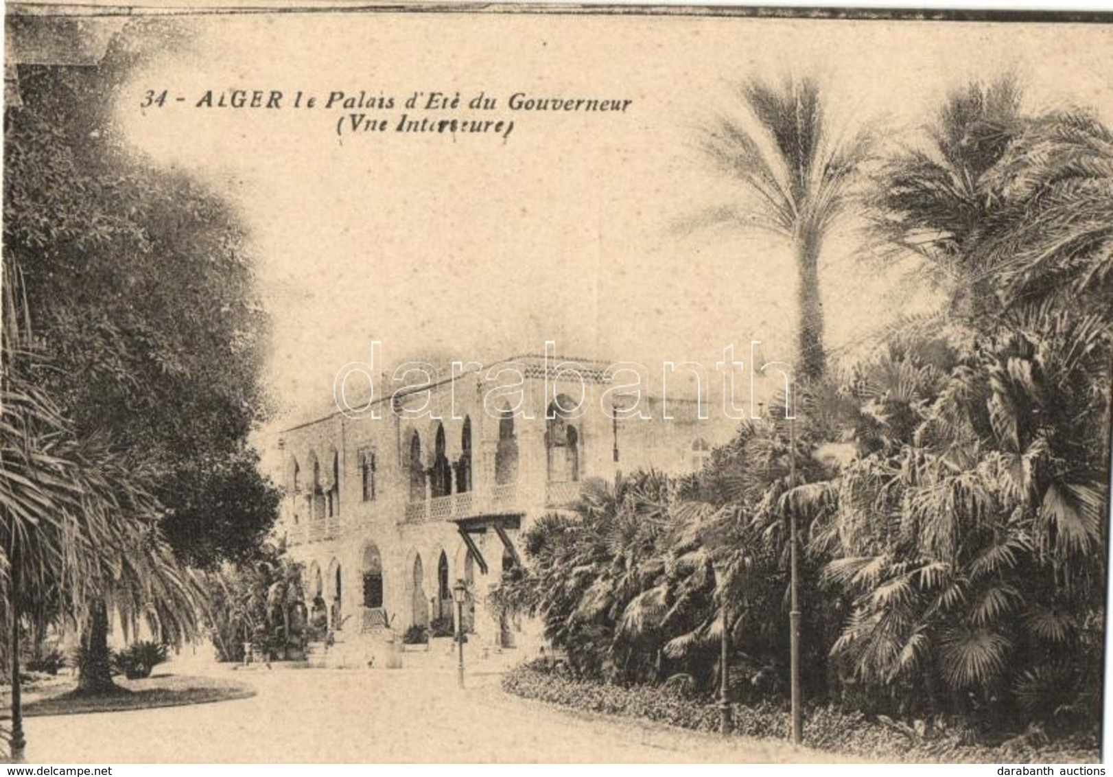 ** T4 Algiers, Alger; 'Palais D'Été Du Gouvernor' / The Governors Summer Palace (cut) - Ohne Zuordnung