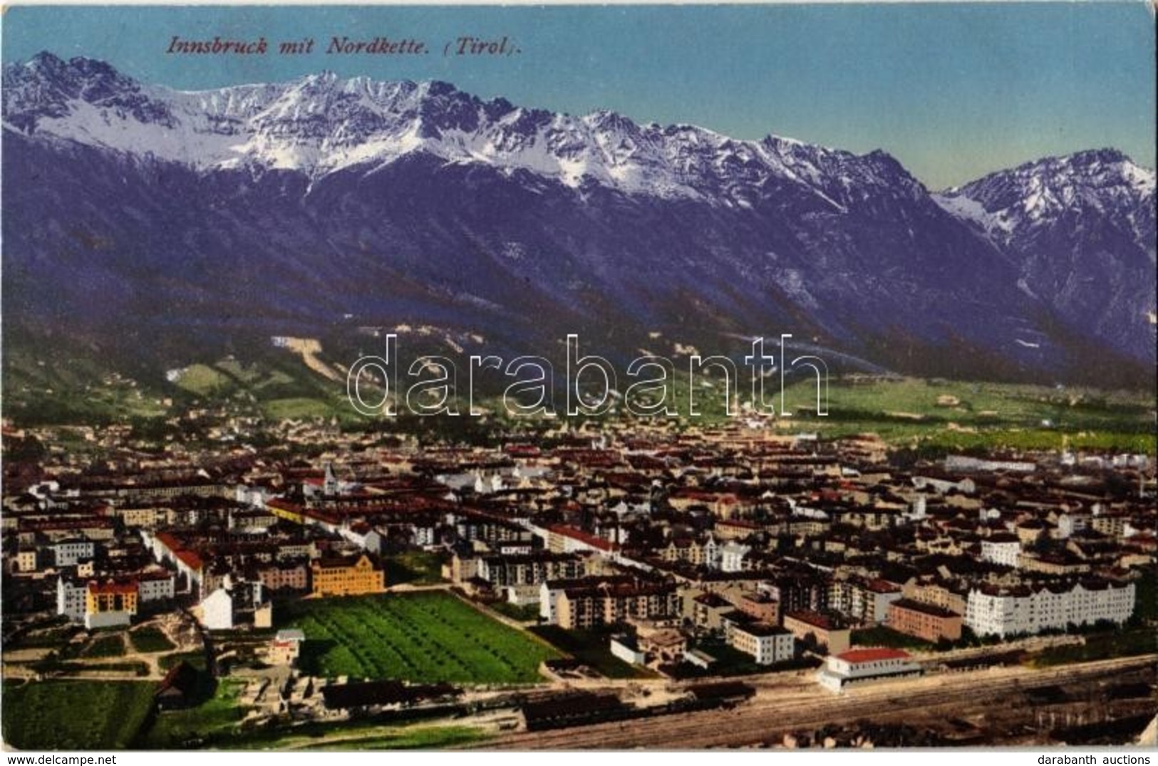 T2/T3 Innsbruck Mit Nordkette (Tirol) / Mountain Range (worn Corners - Ohne Zuordnung