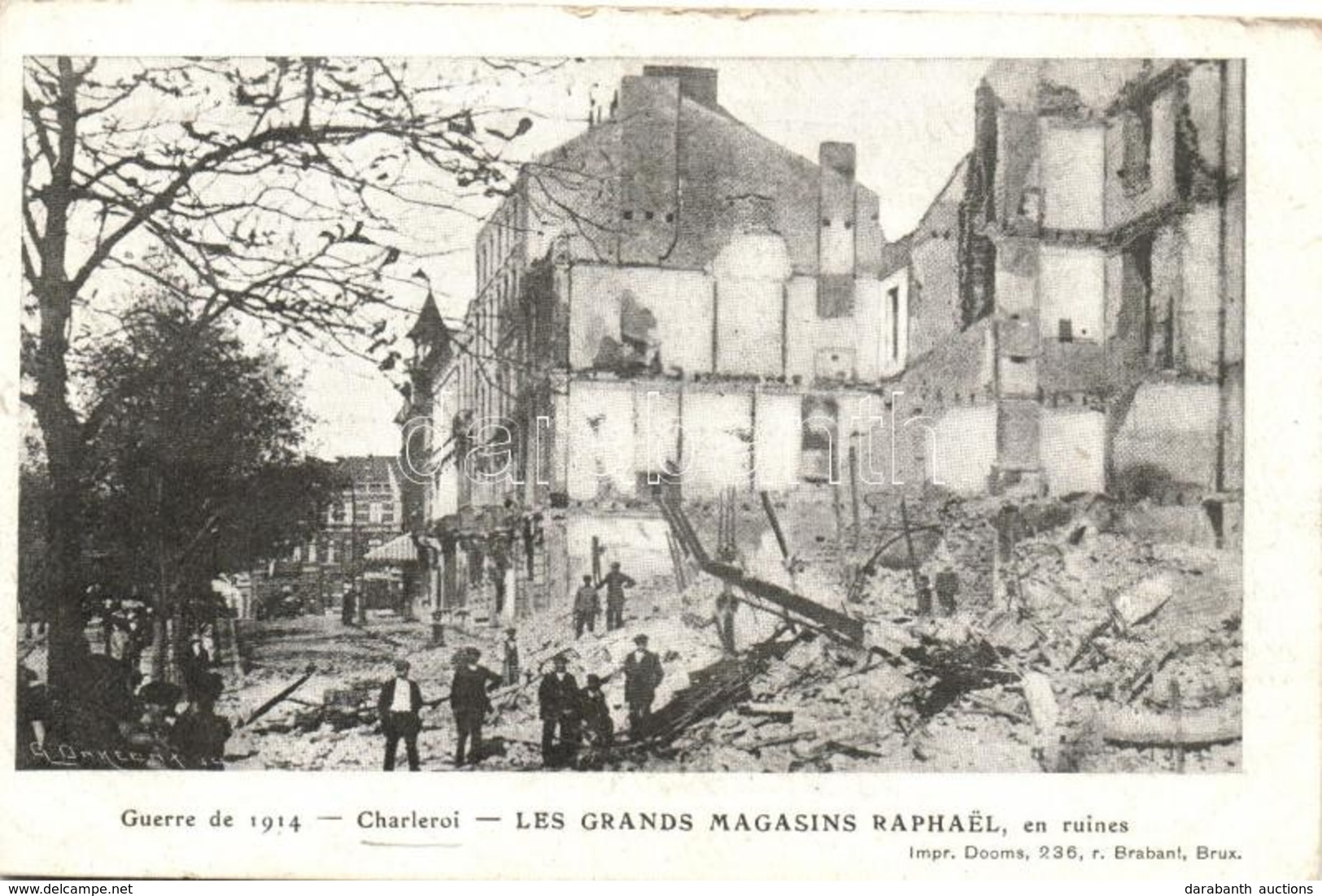 * T3 1914 Charleroi, Les Grands Magasins Raphael / Ruins After WWI Bombing  (EB) - Ohne Zuordnung