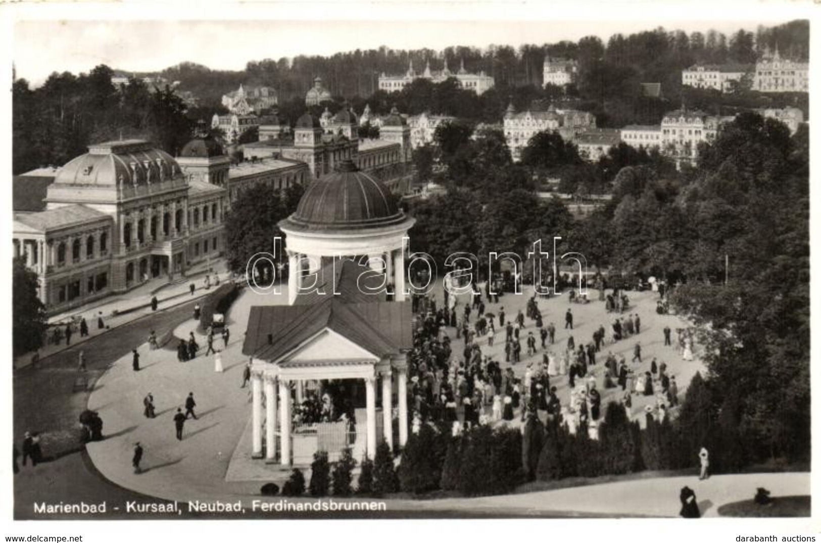 T2 Marianske Lazne, Marienbad; Kursaal, Neubad, Ferdinandsbrunnen / Spa Buildings, Public Well - Ohne Zuordnung