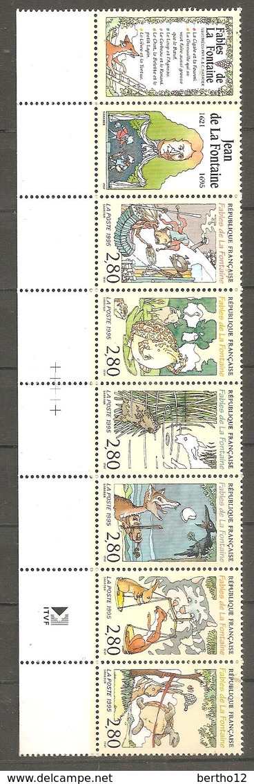 FR 1995 YT N°  B 2964 Bande " Fables De La Fontaine "  Neuf**  BDF - Used Stamps