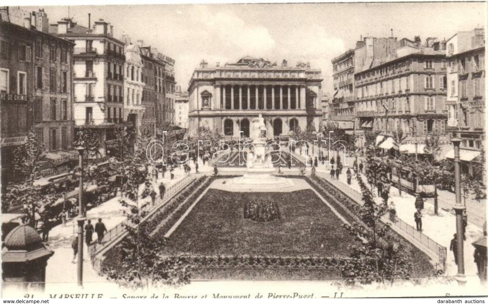 ** T4 Marseille, 'Square De La Bourse Et Monument De Pierre-Puget' / Exchange Square And The Statue Of Pierre-Puget (cut - Non Classificati