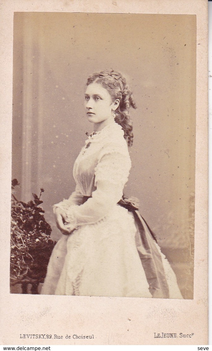 Princesse Louise D'Angleterre Photo CDV Années 1870 Paris LEVITSKY Successeur LE JEUNE - Old (before 1900)