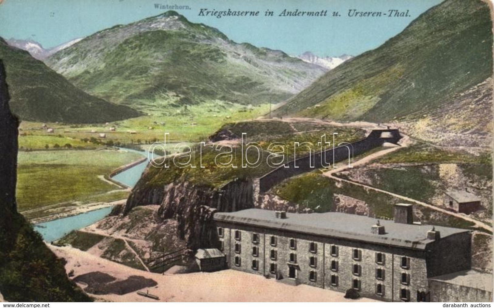 * T2/T3 Andermatt N. Urseren-Thal, Kriegskaserne / Military Barracks - Ohne Zuordnung