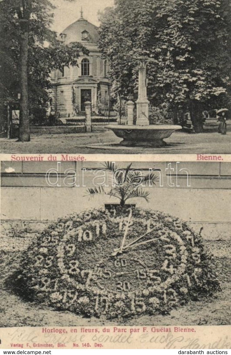 T3 Biel/Bienne Museum, Flower Clock In Park (fa) - Ohne Zuordnung