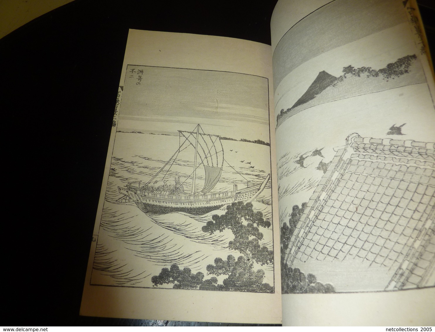 LIVRE ANCIEN JAPONAIS ESTAMPES LITHOGRAPHIES GRAVURES 03 - JAPANESE OLD BOOK ILLUSTRATION