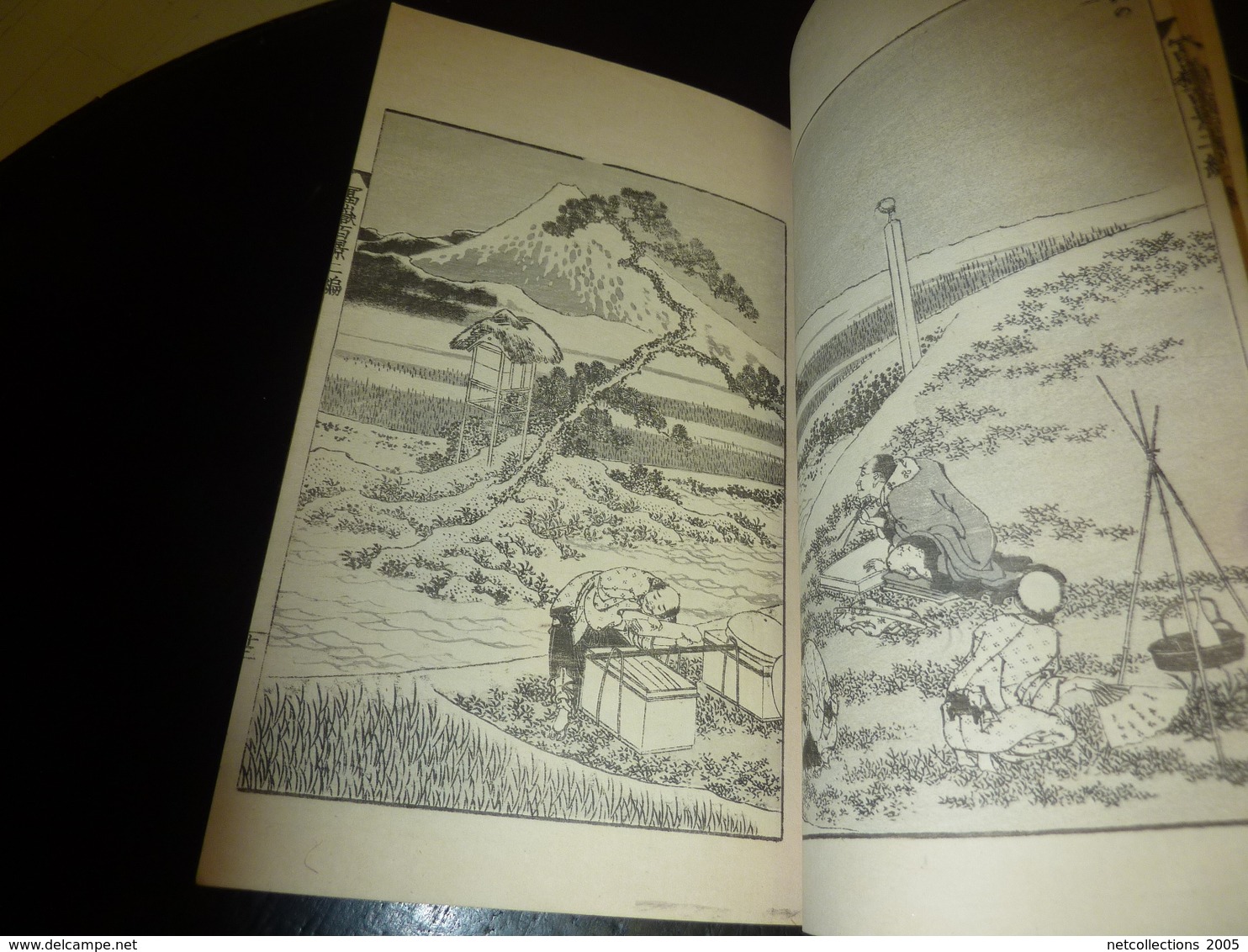 LIVRE ANCIEN JAPONAIS ESTAMPES LITHOGRAPHIES GRAVURES 03 - JAPANESE OLD BOOK ILLUSTRATION