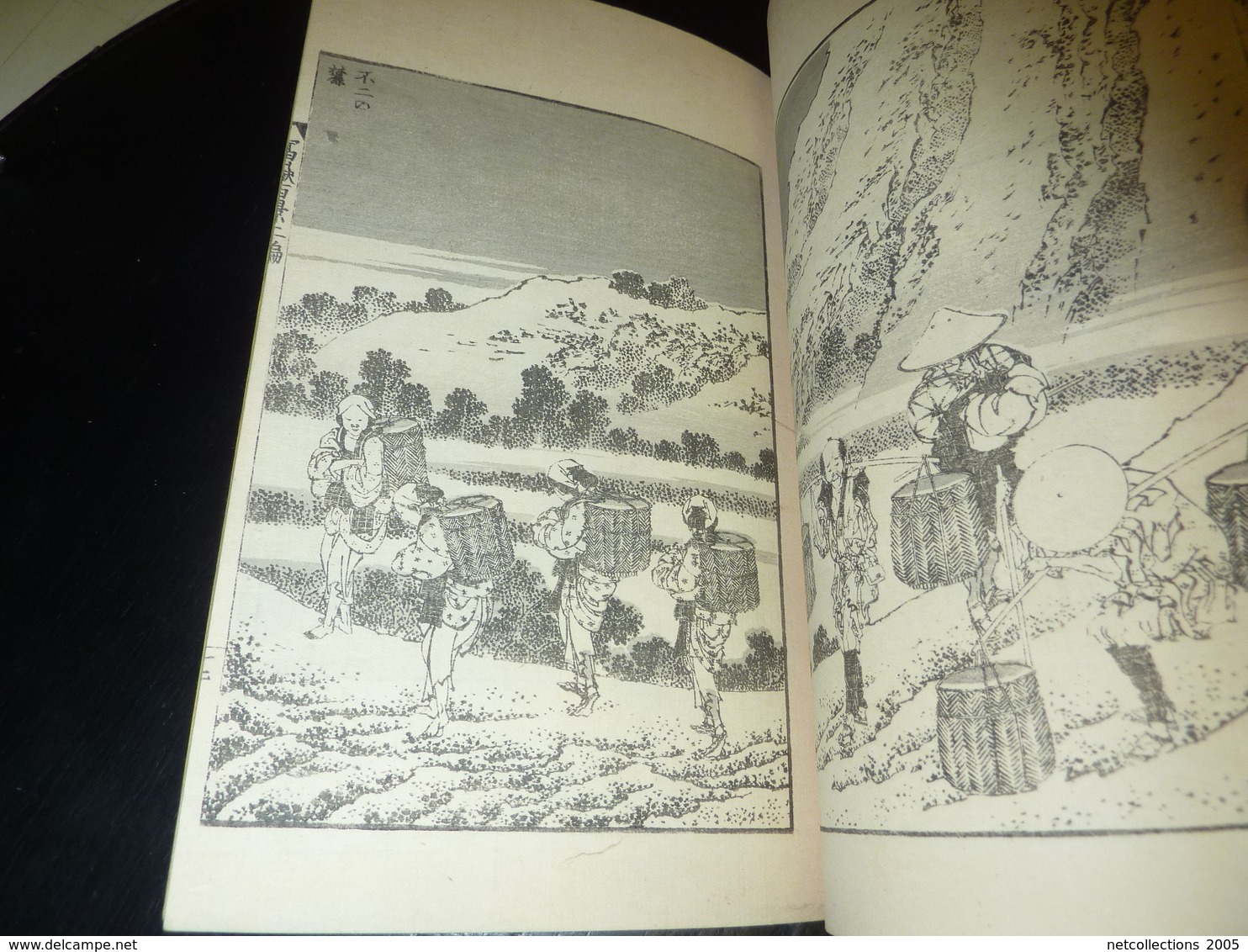 LIVRE ANCIEN JAPONAIS ESTAMPES LITHOGRAPHIES GRAVURES 03 - JAPANESE OLD BOOK ILLUSTRATION