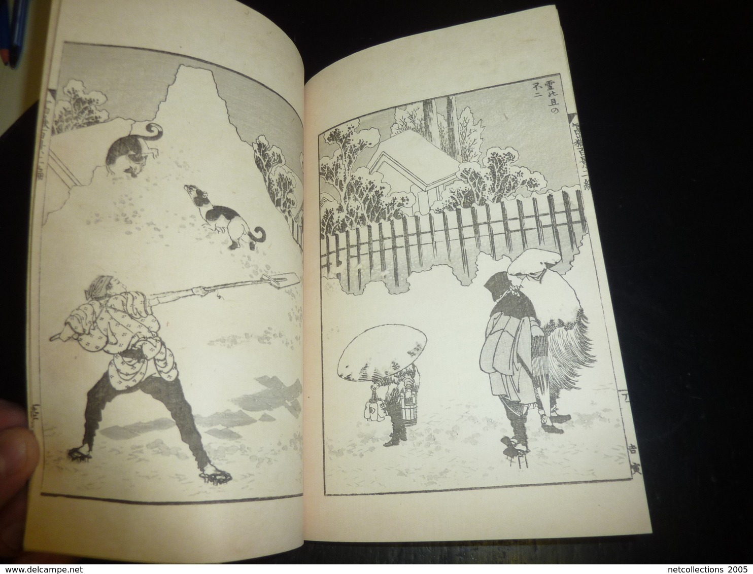 LIVRE ANCIEN JAPONAIS ESTAMPES LITHOGRAPHIES GRAVURES 03 - JAPANESE OLD BOOK ILLUSTRATION