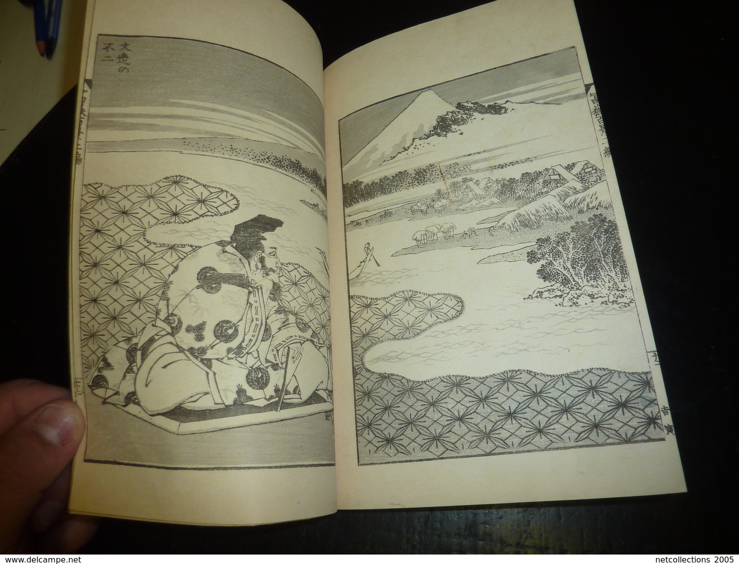 LIVRE ANCIEN JAPONAIS ESTAMPES LITHOGRAPHIES GRAVURES 03 - JAPANESE OLD BOOK ILLUSTRATION