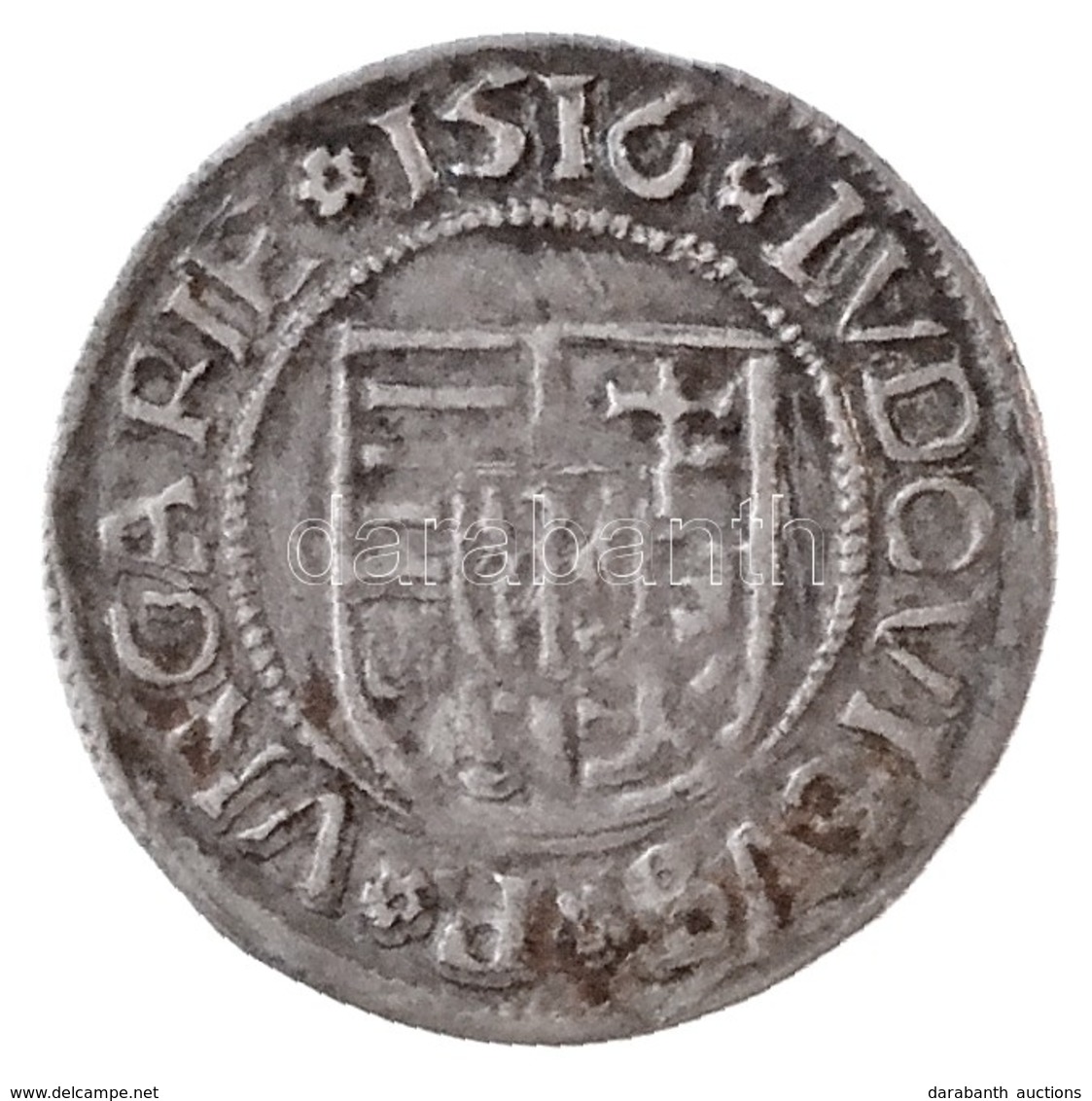1516K-G Denár Ag 'II. Lajos' (0,49g) T:1-
Hungary 1516K-G Denar Ag 'Louis II' (0,49g) C:AU
Huszár: 841., Unger I.: 673.m - Ohne Zuordnung