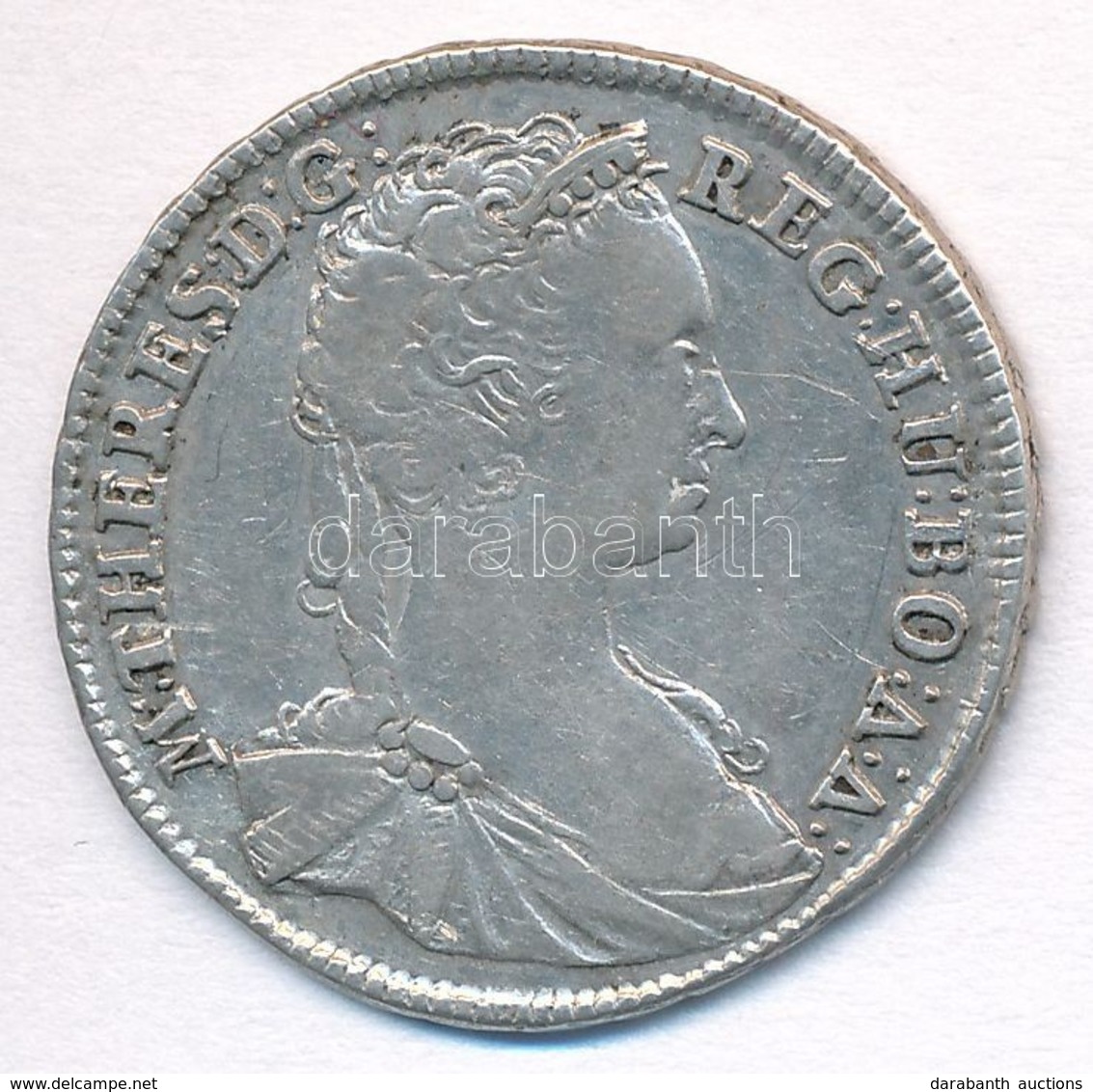 1744K-B 15kr Ag 'Mária Terézia' Körmöcbánya (6,21g) T:2- Huszár: 1711., Unger III.: 1245. - Ohne Zuordnung