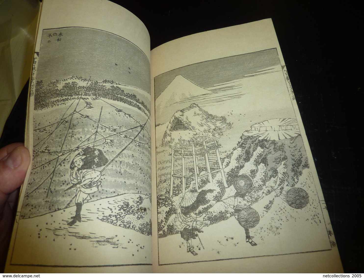 LIVRE ANCIEN JAPONAIS ESTAMPES LITHOGRAPHIES GRAVURES 04 - JAPANESE OLD BOOK ILLUSTRATION