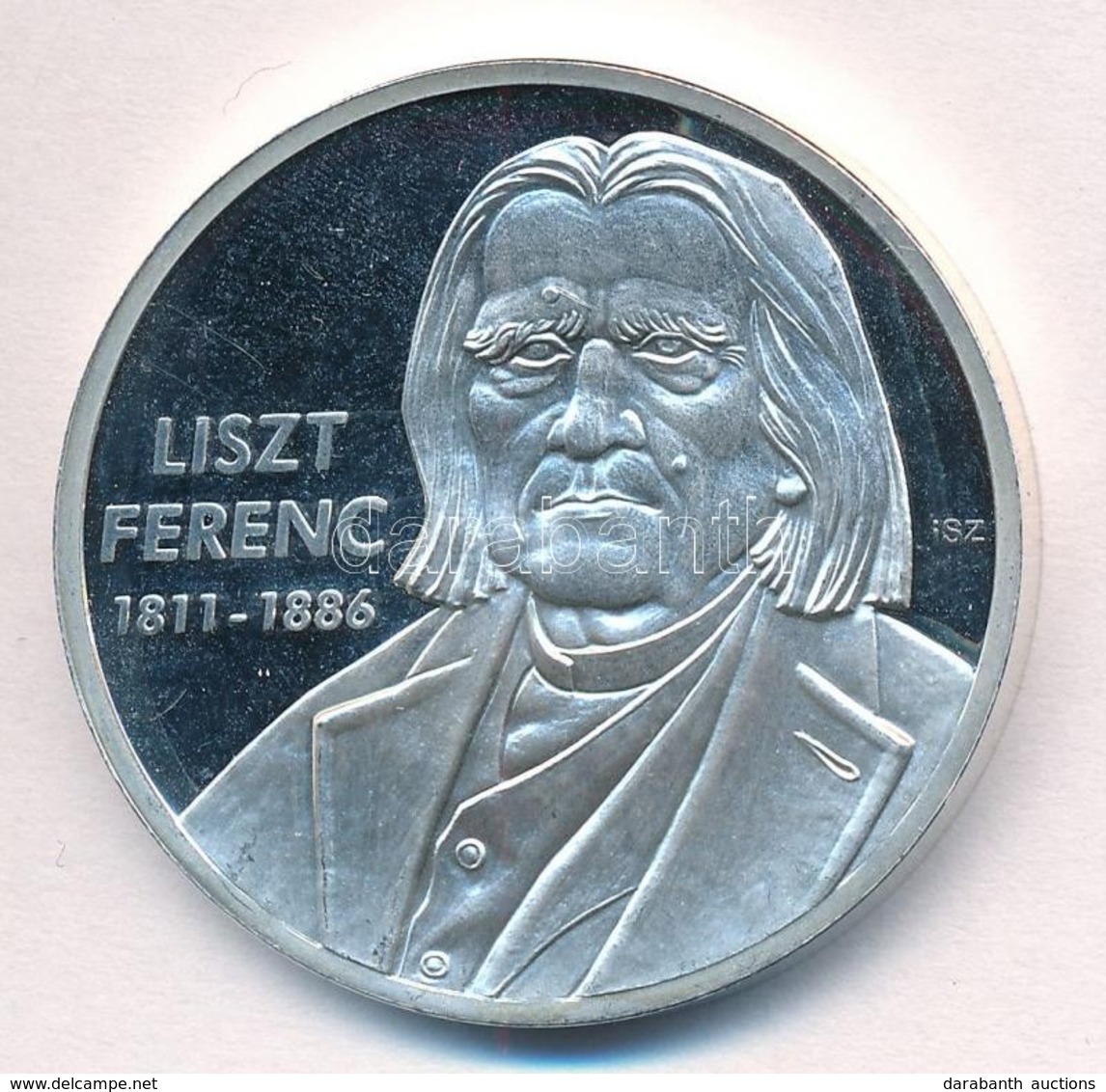 Ifj. Szlávics László (1959-) 2011. 'Nagy Magyarok / Liszt Ferenc 1811-1886' Ezüstözött Cu Emlékérem (40mm) T:1 (eredetil - Ohne Zuordnung