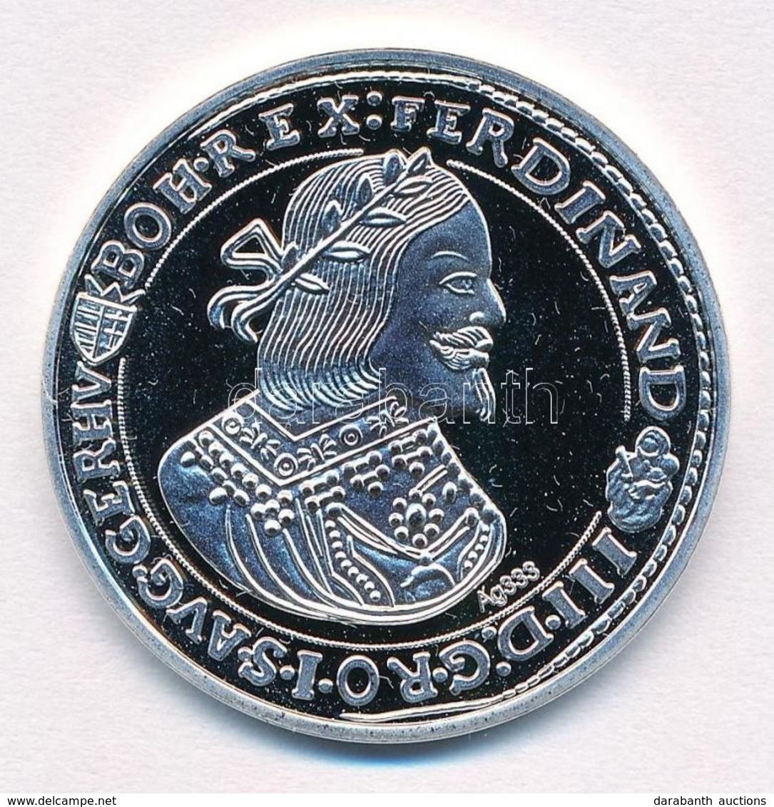 DN 'Történelmi Féltallérok Utánveretben - III. Ferdinánd Féltallérja 1656' Ag Emlékérem Tanúsítvánnyal (15g/0.333/35mm)  - Non Classificati