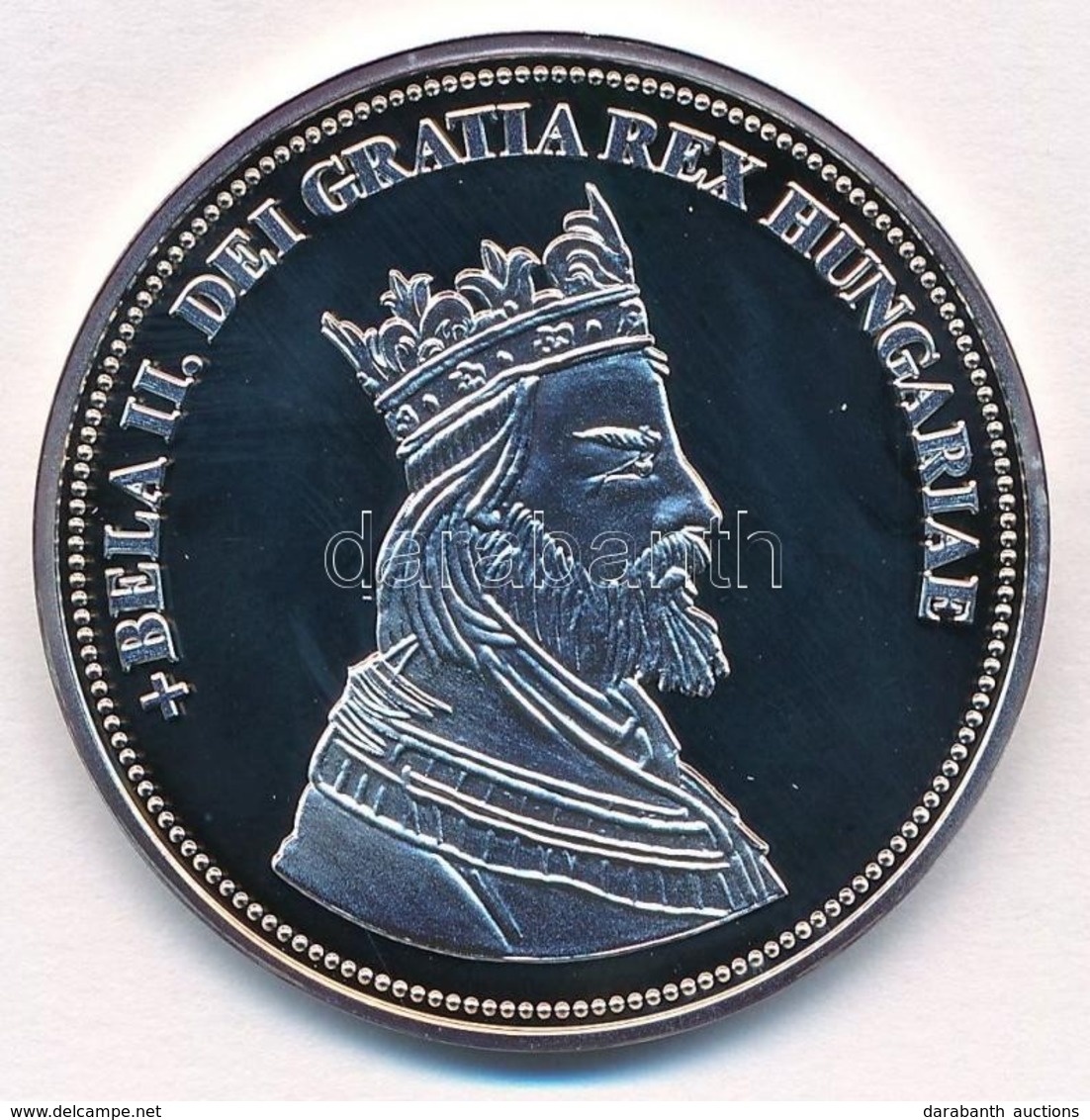 DN 'Királyi Koronák - II. Béla 5 Korona 1909' Ag Emlékérem Tanúsítvánnyal (20g/0.999/38,61mm) T:PP Patina - Ohne Zuordnung