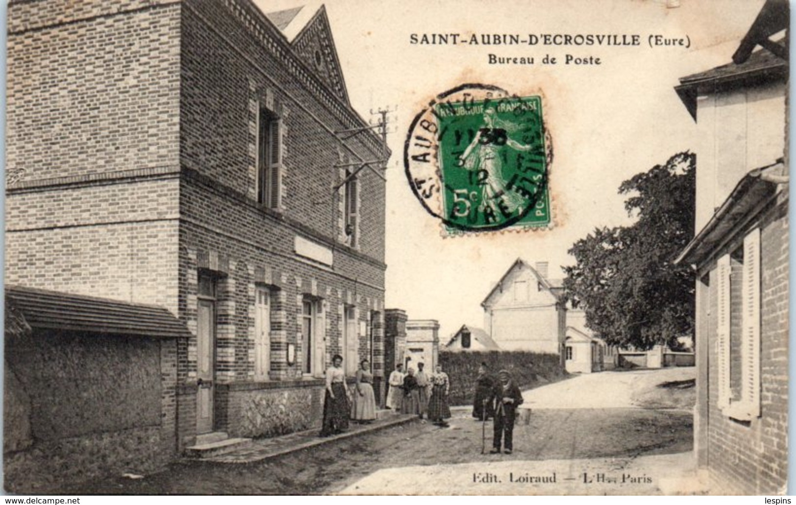 27 - SAINT AUBIN D'ECROSVILLE -- Bureau De Poste - Saint-Aubin-d'Ecrosville