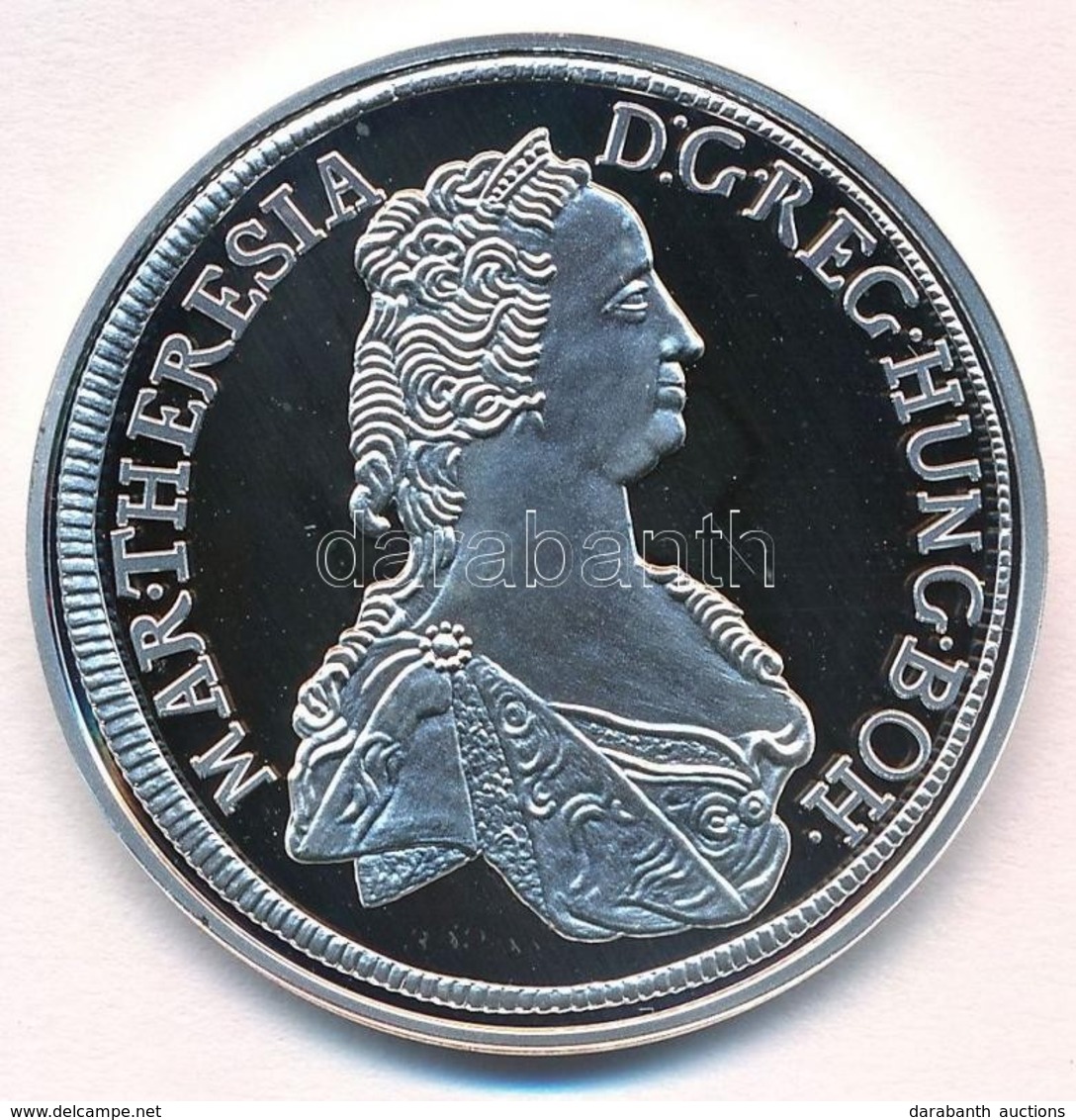 DN 'Magyar Tallérok Utánveretben - Mária Terézia Erdélyi Tallérja 1745' Ag Emlékérem Tanúsítvánnyal (20g/0.999/38,6mm) T - Ohne Zuordnung