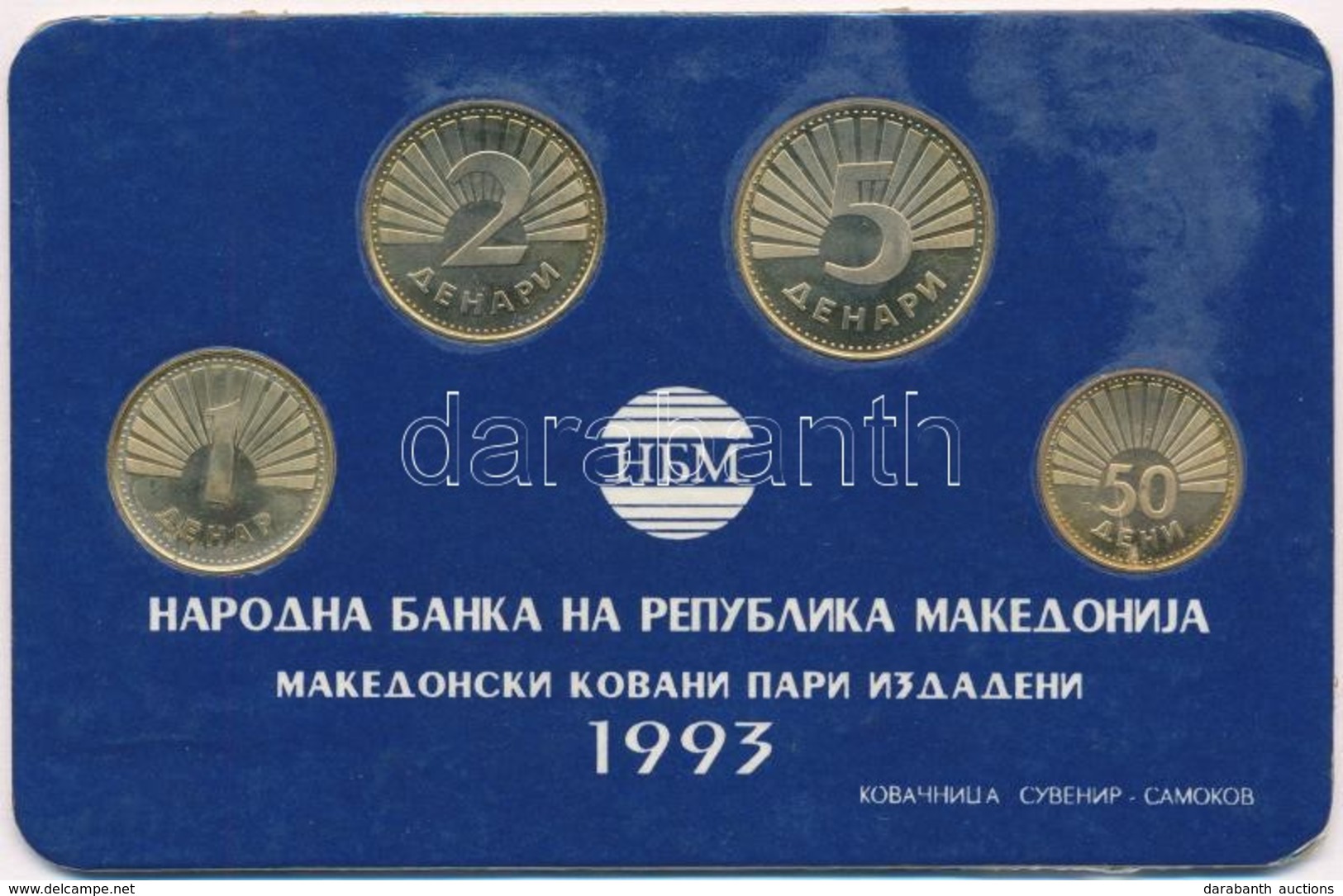 Macedónia 1993. 50d-5D (4xklf) Forgalmi Sor T:1
Macedonia 1993. 50 Deni - 5 Denar (4xdiff) Coin Set C:UNC - Ohne Zuordnung