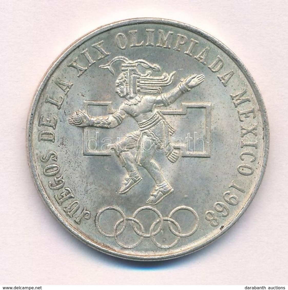 Mexikó 1968. 25P Ag 'Olimpia' T:2
Mexico 1968. 25 Pesos Ag 'Olympiad' C:XF
Krause KM#479.1 - Ohne Zuordnung