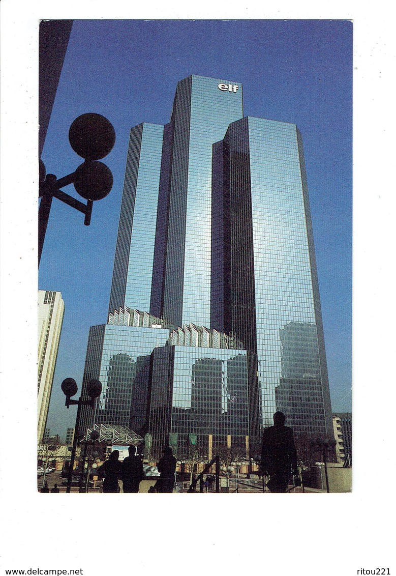 Cpm - 92 , LA DÉFENSE , La Tour ELF Aquitaine - Publicité - 1985 - Immeuble - La Defense