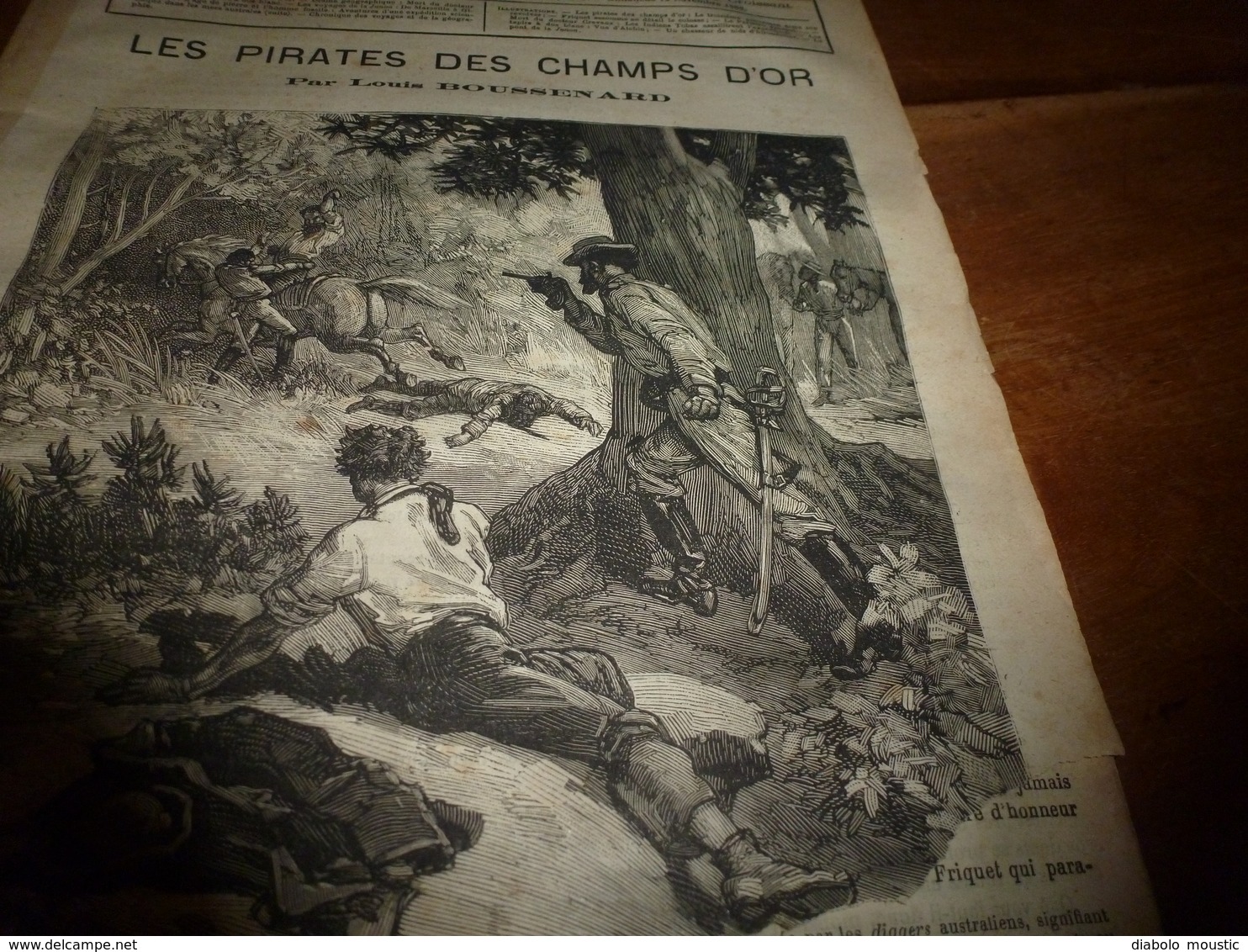 1882 JDV : (gravure Sur Double-page ) Les Indiens TOBAS Tuent Le Docteur Crevaux;  Etc - 1850 - 1899